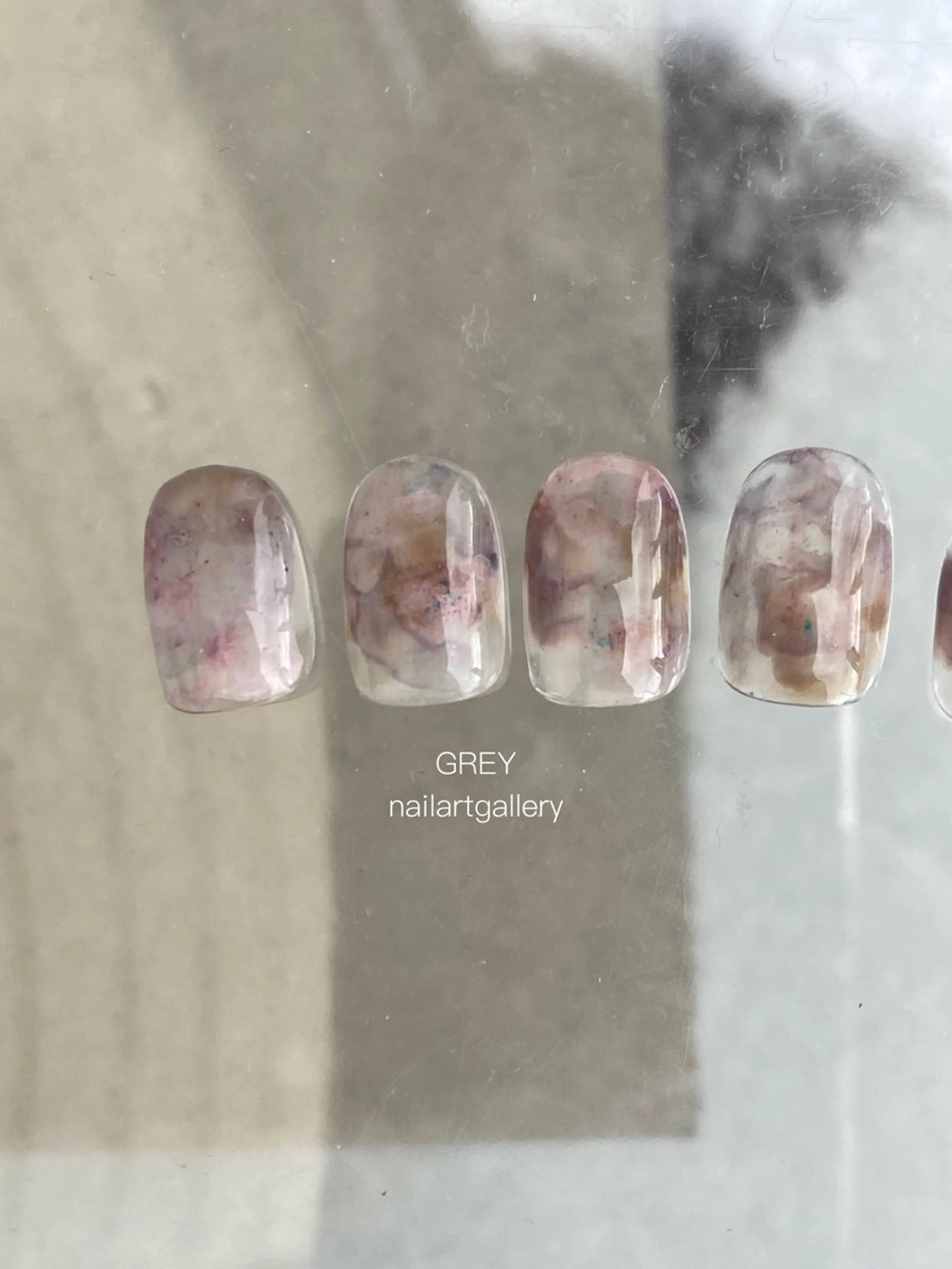 ネイル アートネイル 【GREY】 TAIRAのネイルデザイン