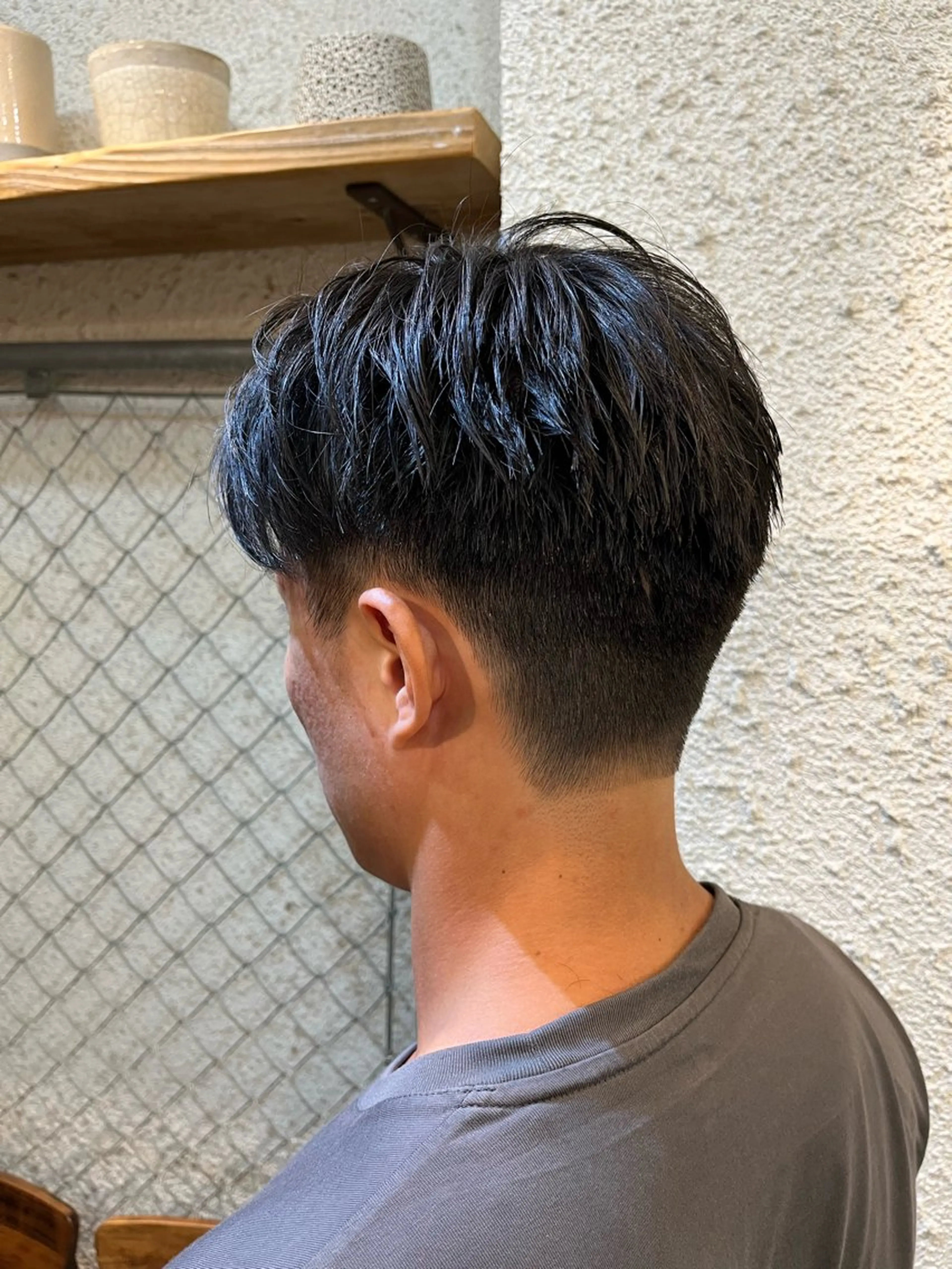 メンズ 傷ませないカラー・ ボブ・リクト💥のヘアスタイル