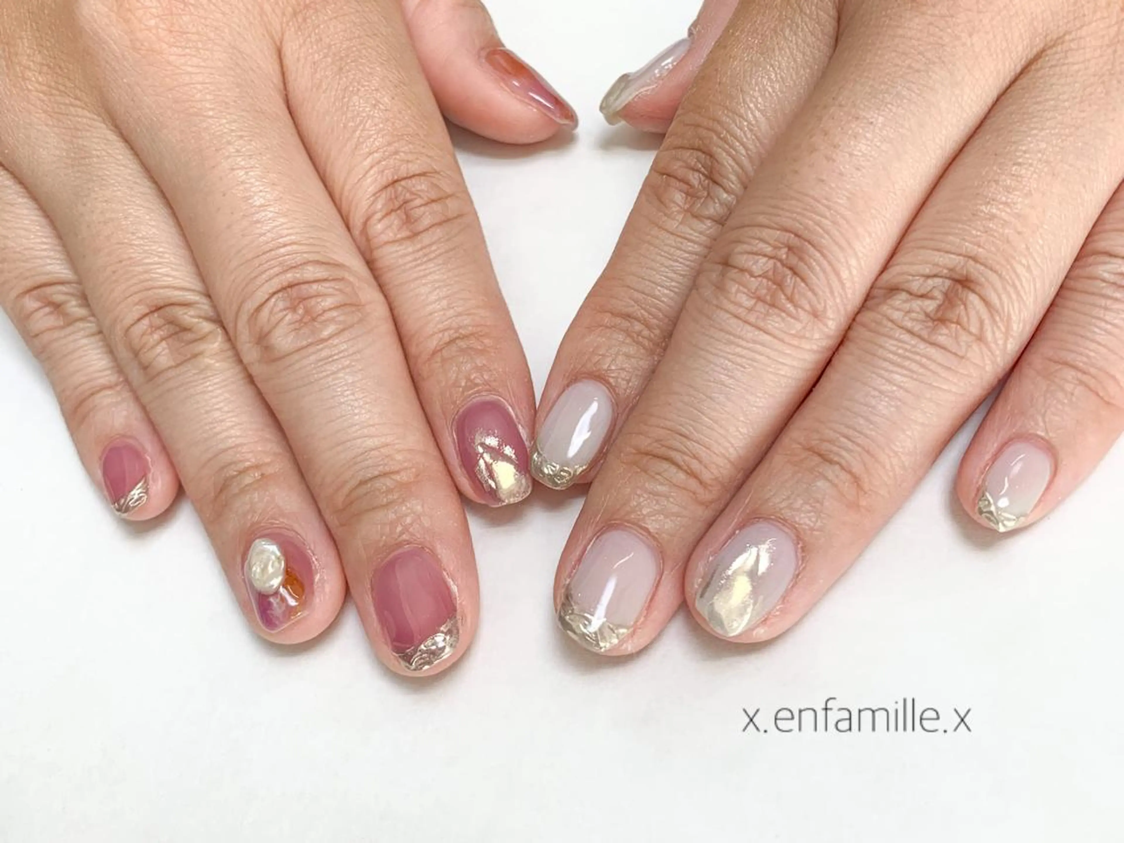 ネイル ハンドネイル nail salon en familleのネイルデザイン