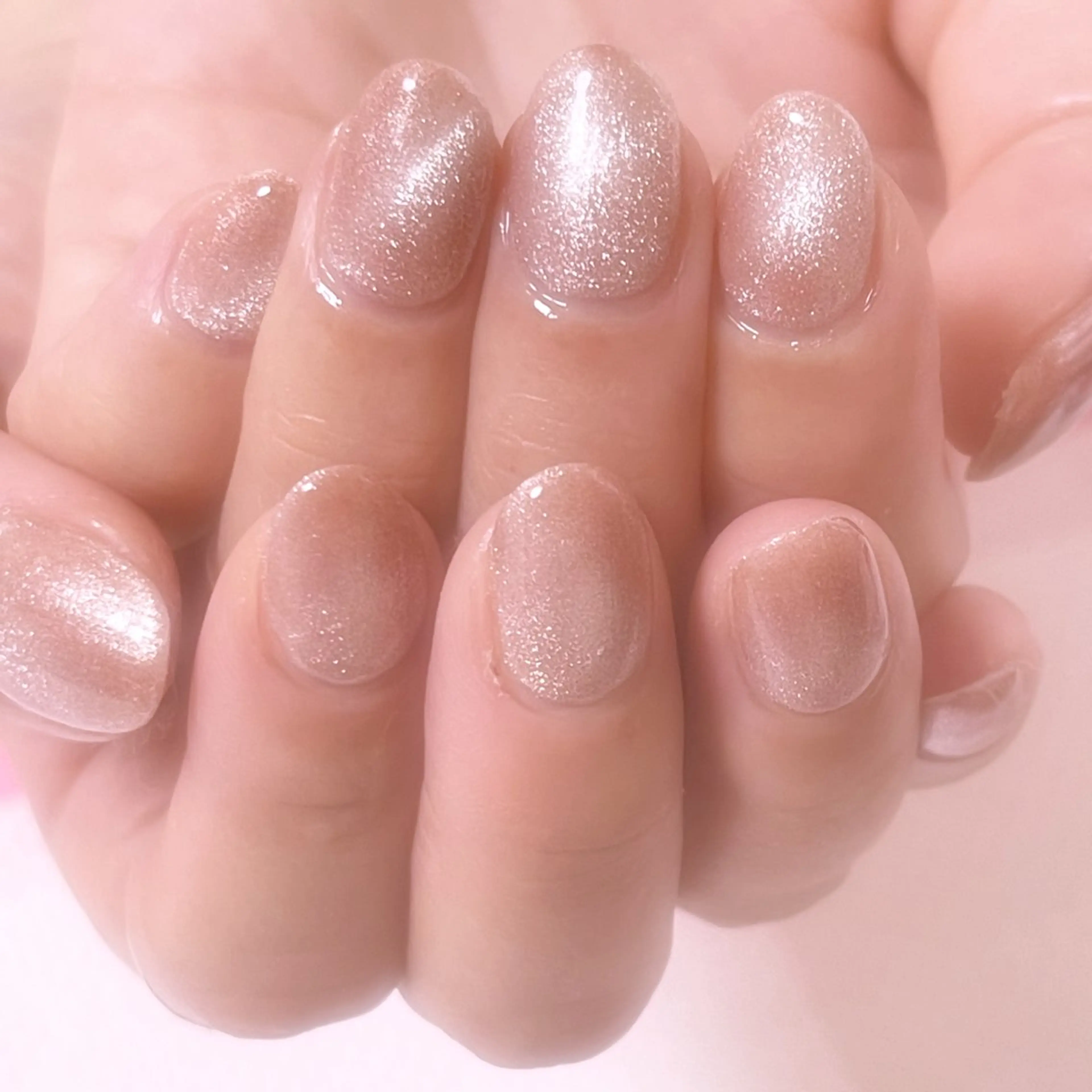 ネイル マグネットネイル マグネットワンカラー ワンカラーネイル ハンドネイル 梅島のネイル屋さん所属・梅島の ネイル屋さんのネイルデザイン