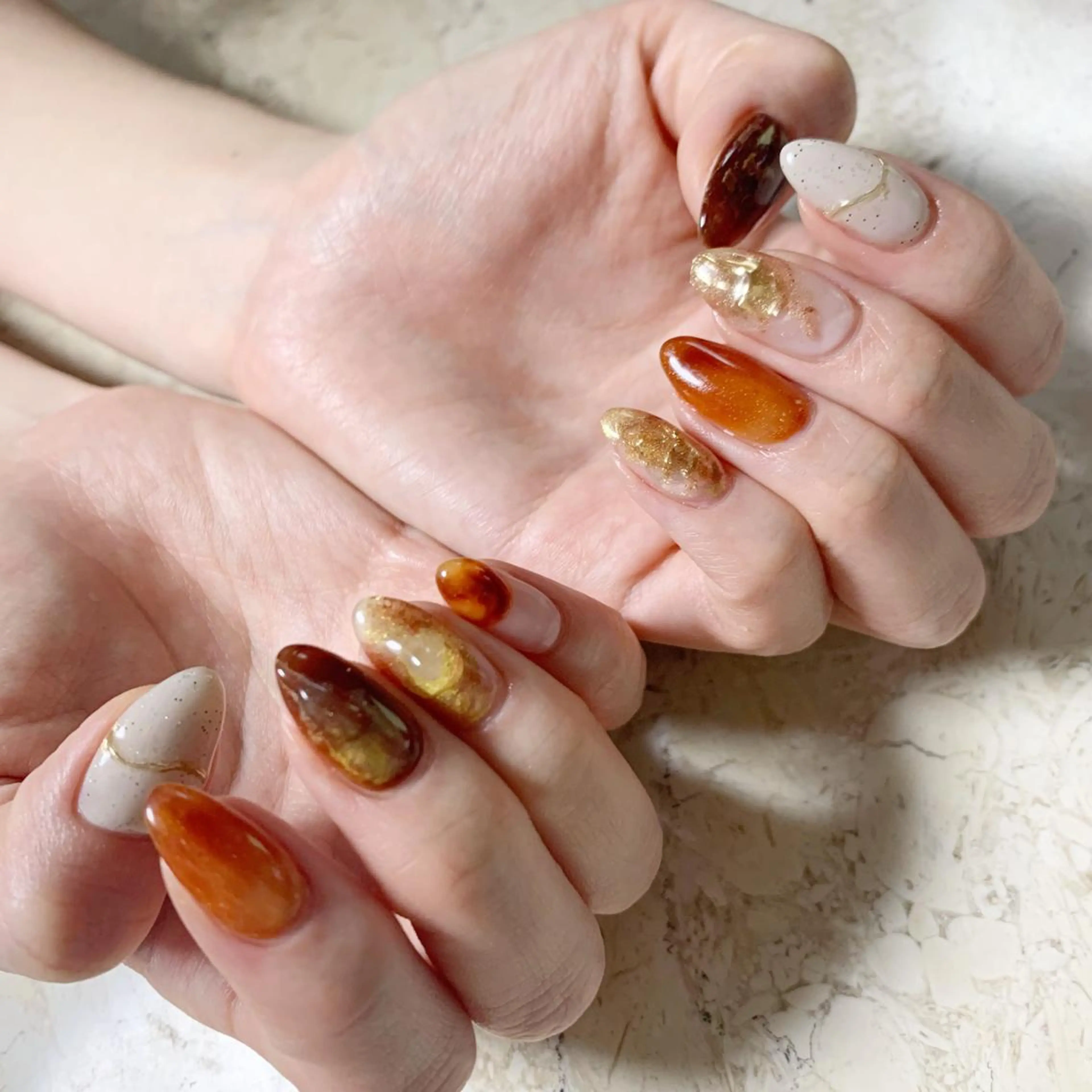 ネイル アートネイル ジェルネイル 韓国ネイル 持ち込み ニュアンスネイル ハンドネイル フットネイル nail salon mieux(ミュー)のネイルデザイン