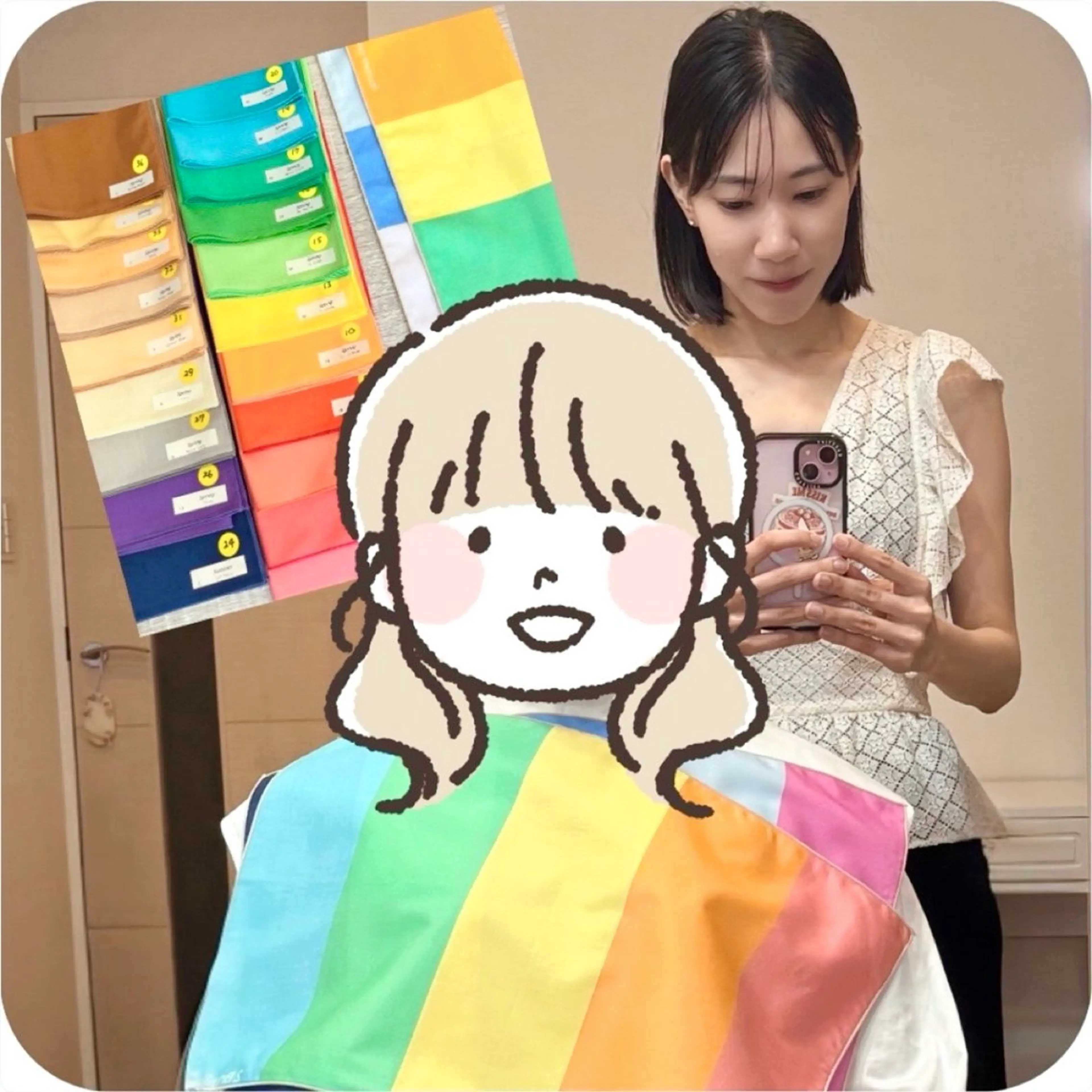 【人気No.1】💐トータル診断｜1stベストカラー付｜16PC × 骨格3× 顔8｜※口コミ無17,800円の写真