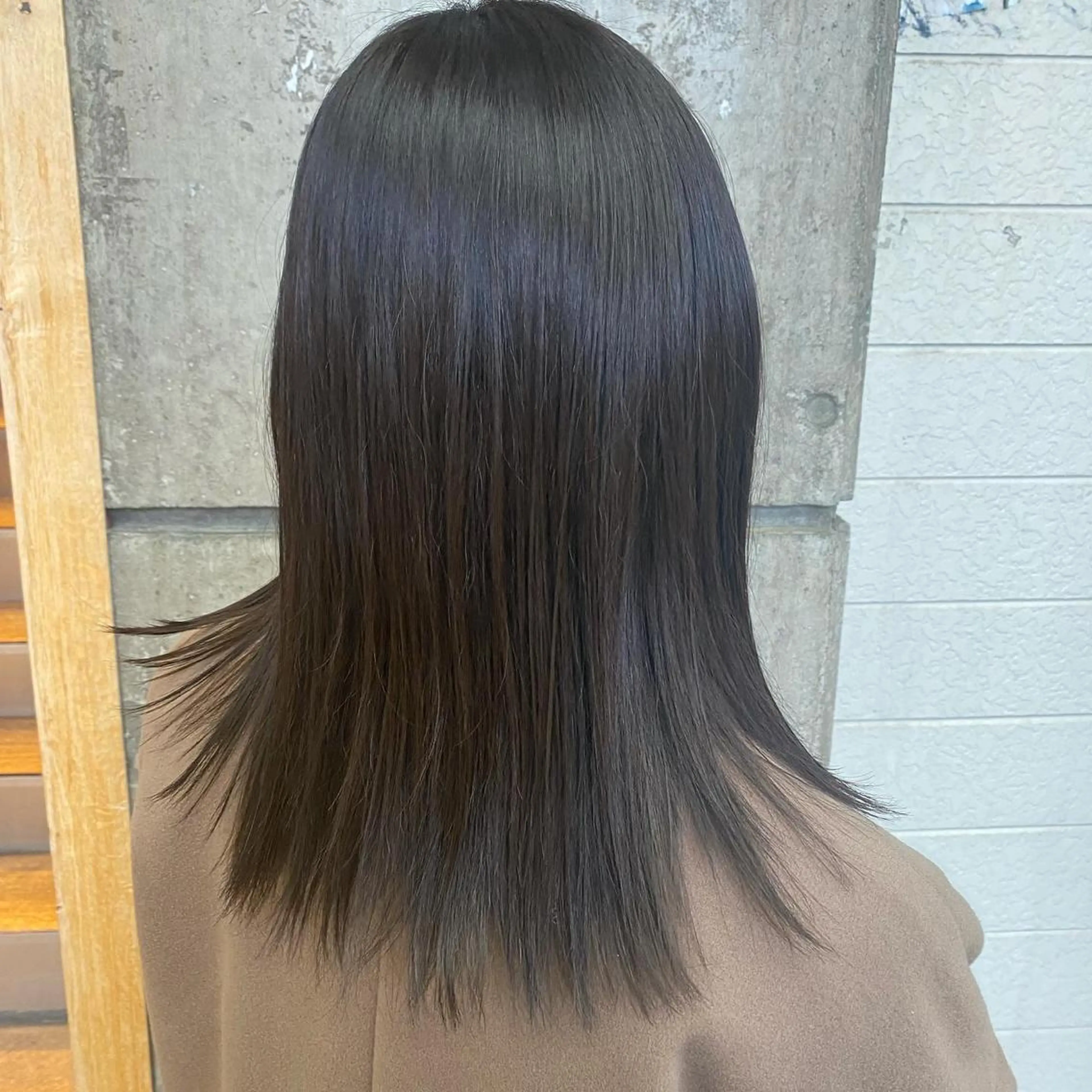 カラー ベージュカラー オリーブベージュ SHICUNE /ミホのヘアスタイル