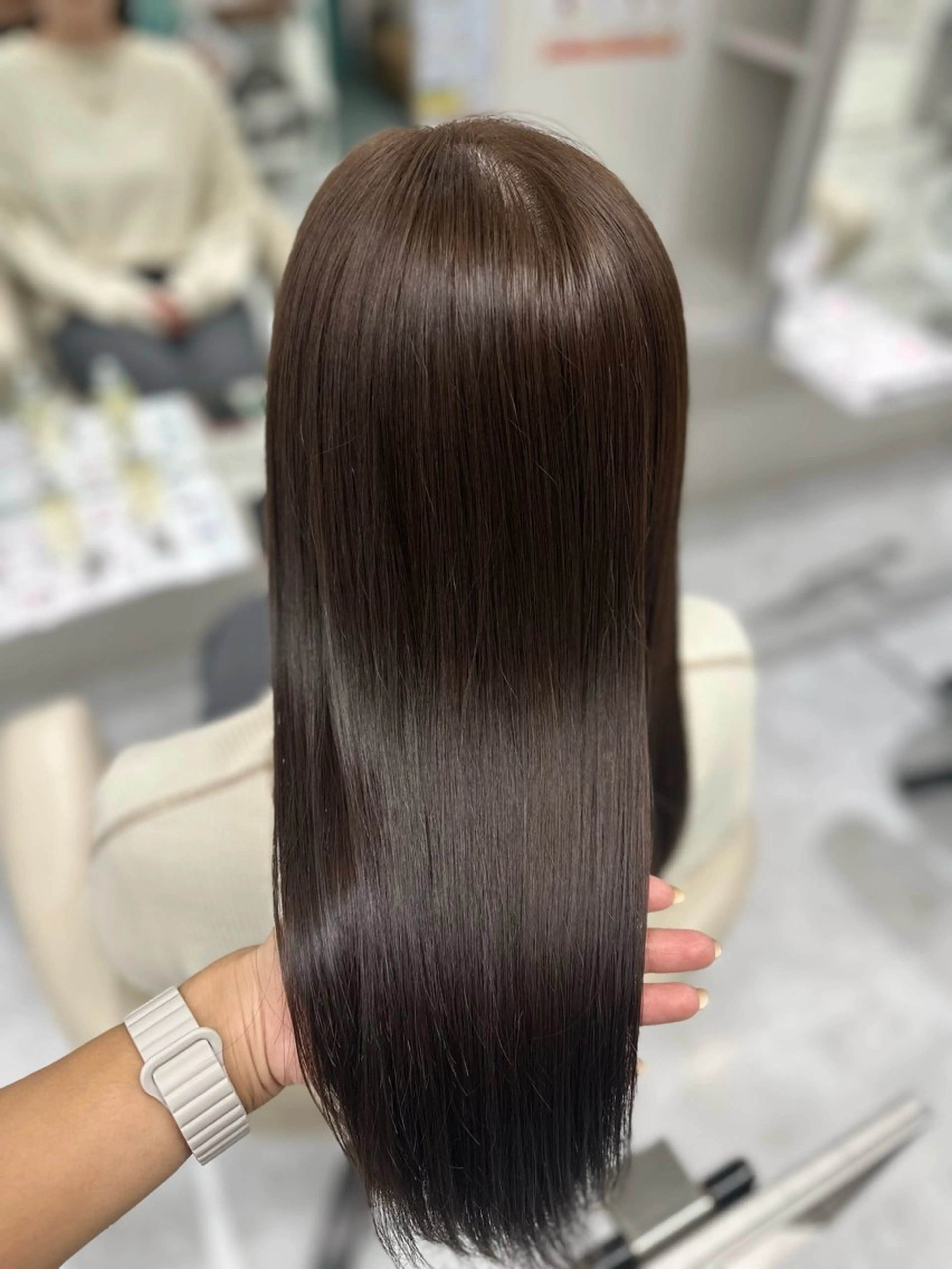 ロング カラー ブラウンカラー 髪質改善 ヘアカラー トリートメント LeeHorie miuのヘアスタイル