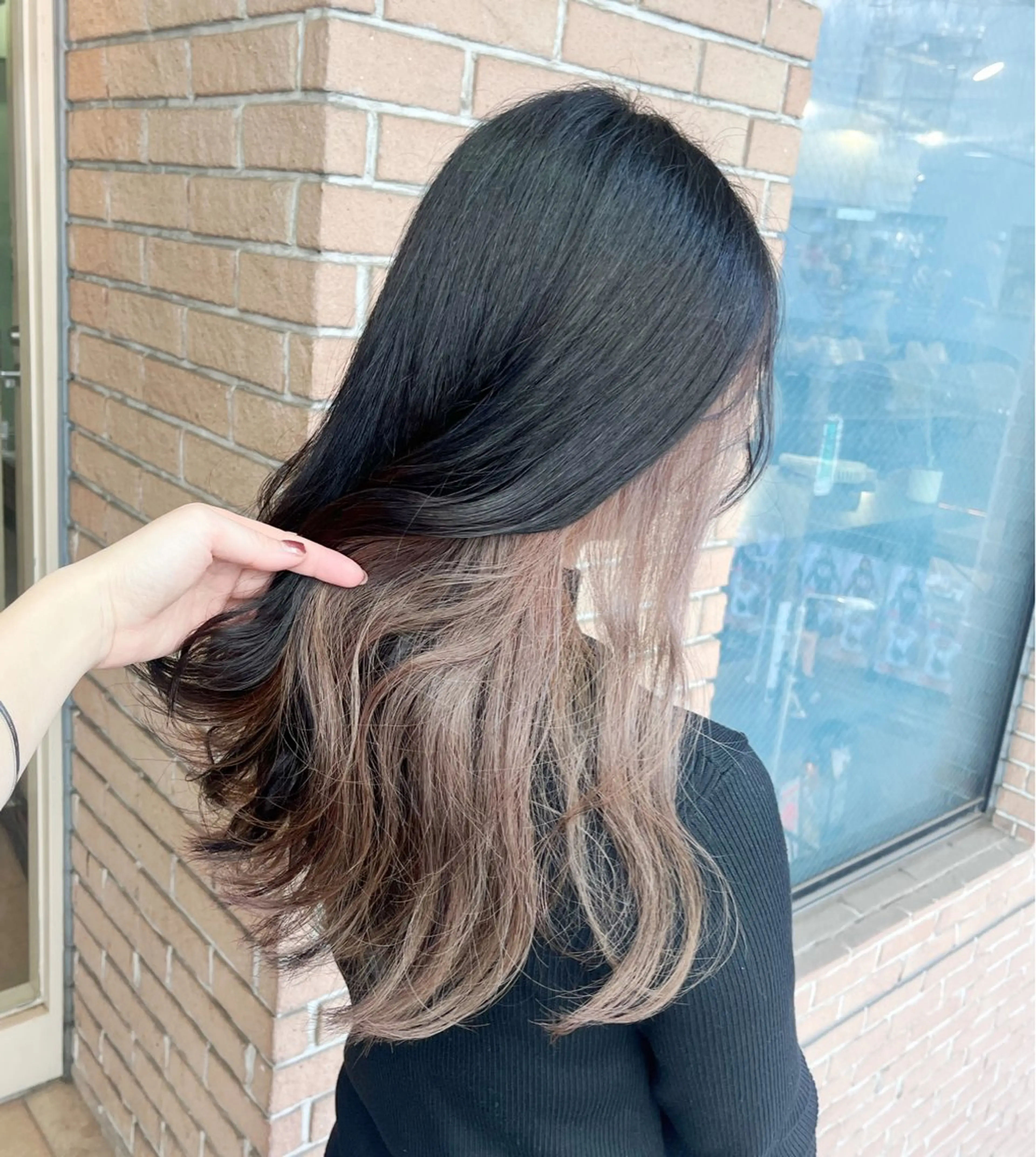 ロング カラー ヘアアレンジ ブリーチ ヘアカラー ピンクカラー🩷 ヘアセットＮＯ.1のヘアスタイル