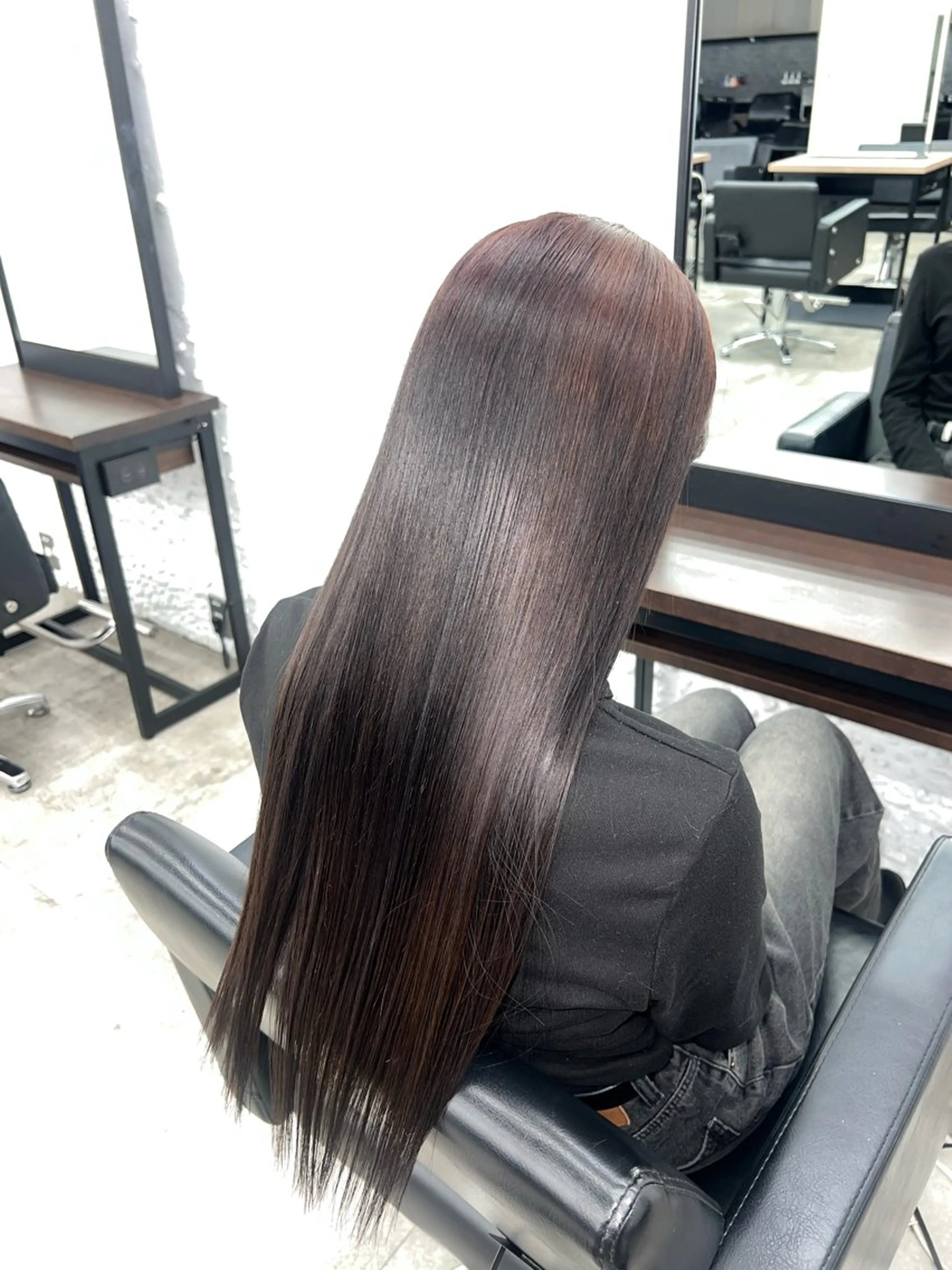 ロング ヘアカラー トリートメント 髪質改善/艶髪特化 /透明感✨️こうめいのヘアスタイル