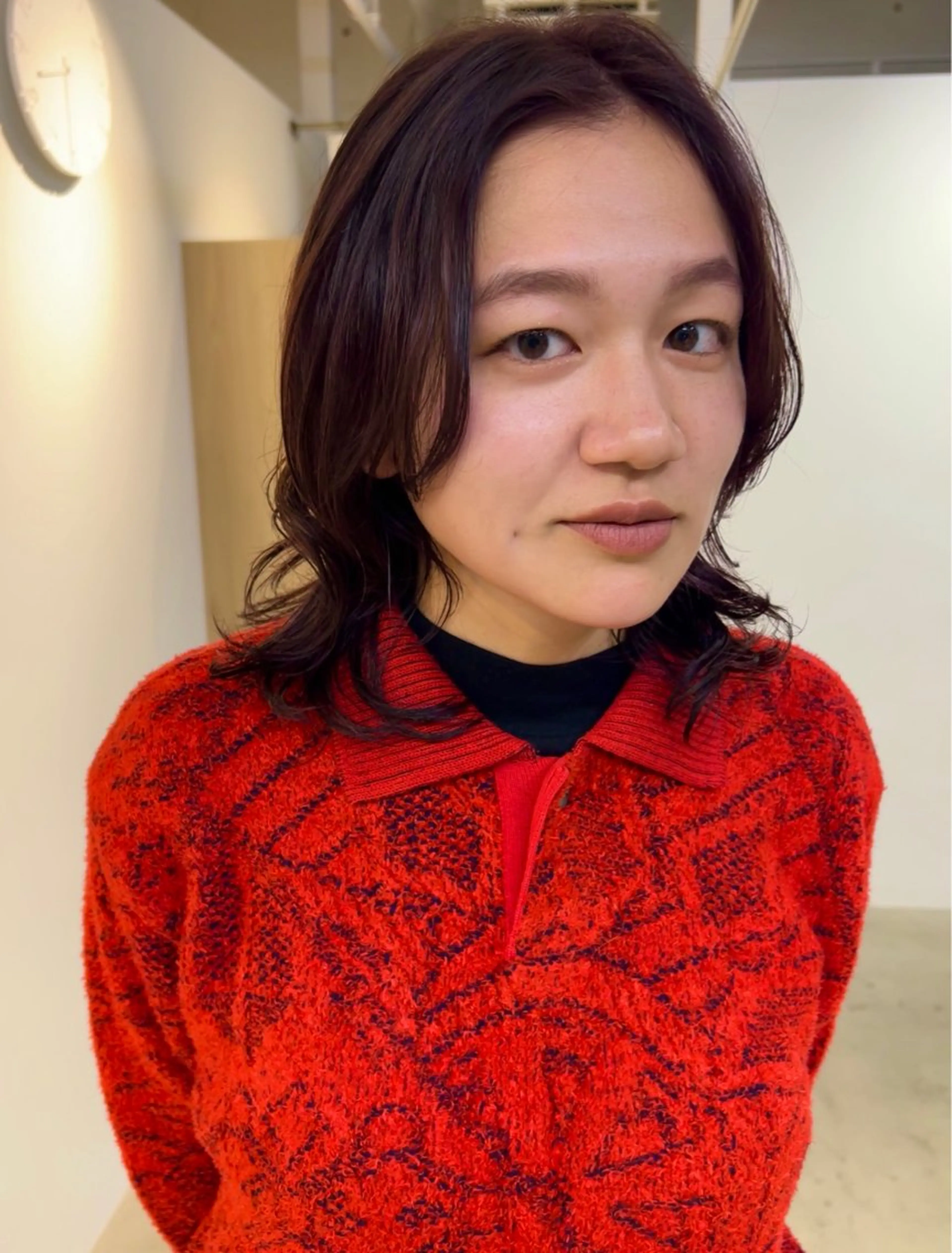 ミディアム カラー Ata.所属・kubo nozomiのヘアスタイル