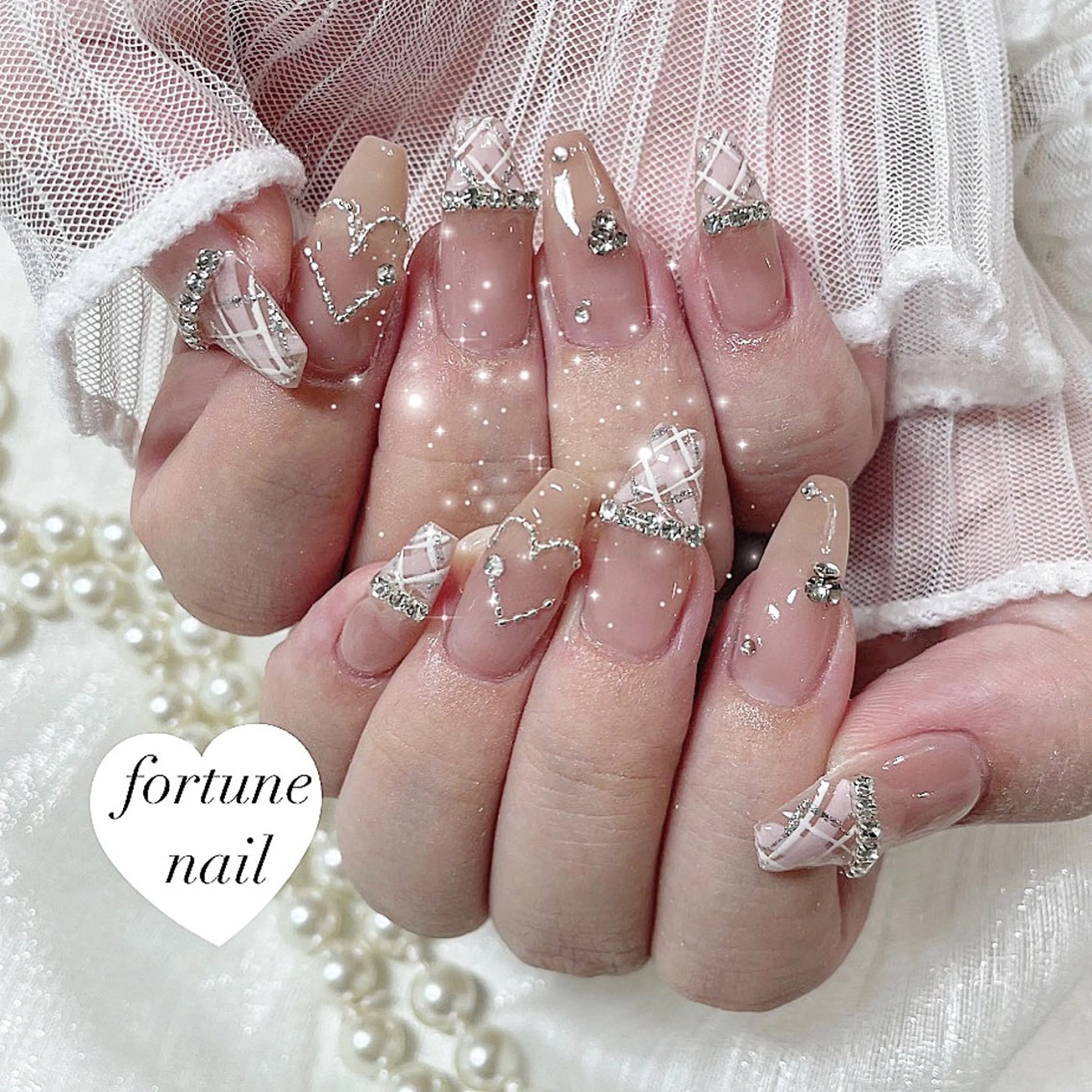 ネイル ハート 💎saori 💎のネイルデザイン