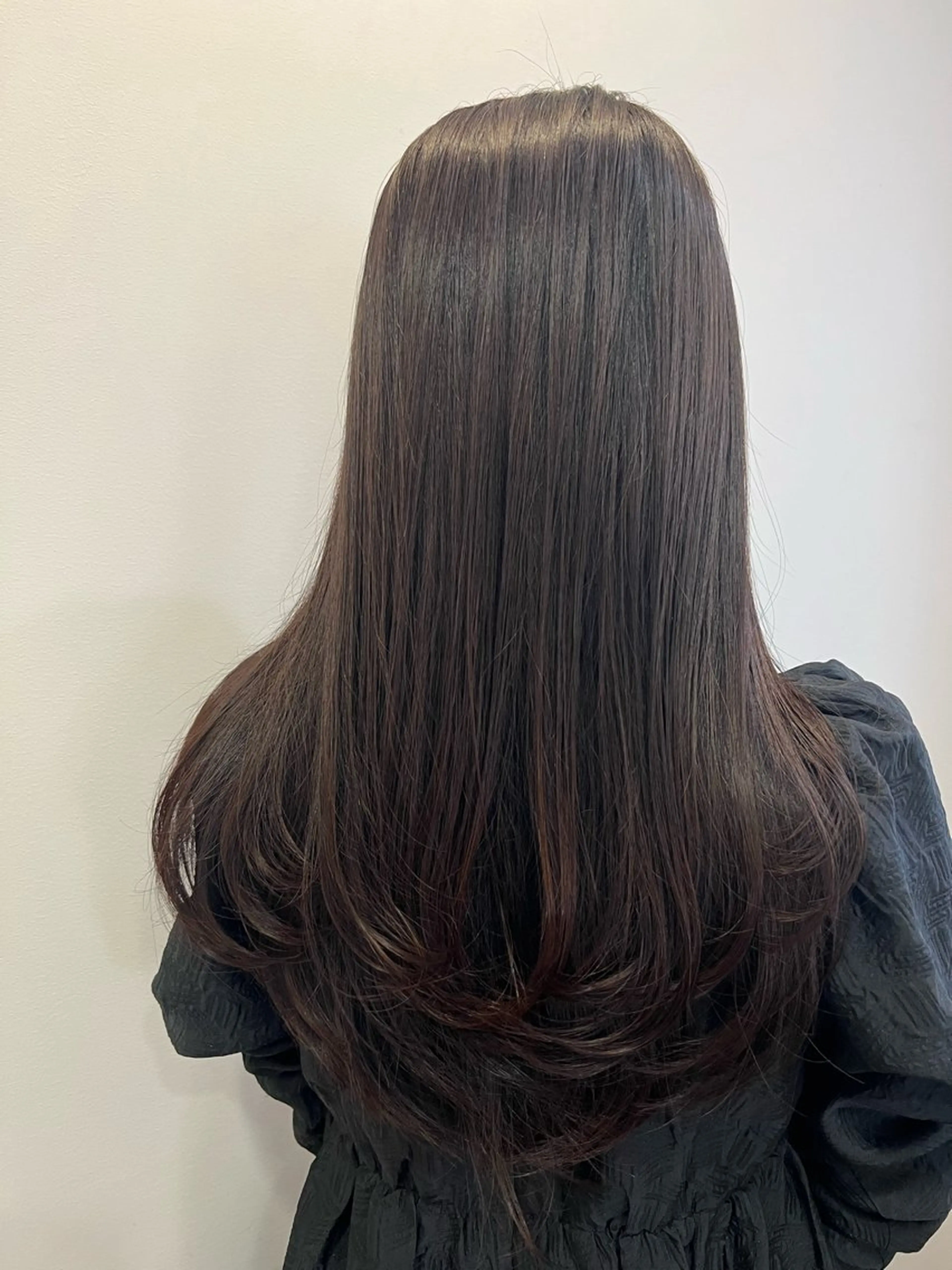 ロング 韓国風ヘア レイヤーカット 現地韓国ヘア🇰🇷 Chisaki치사키のヘアスタイル