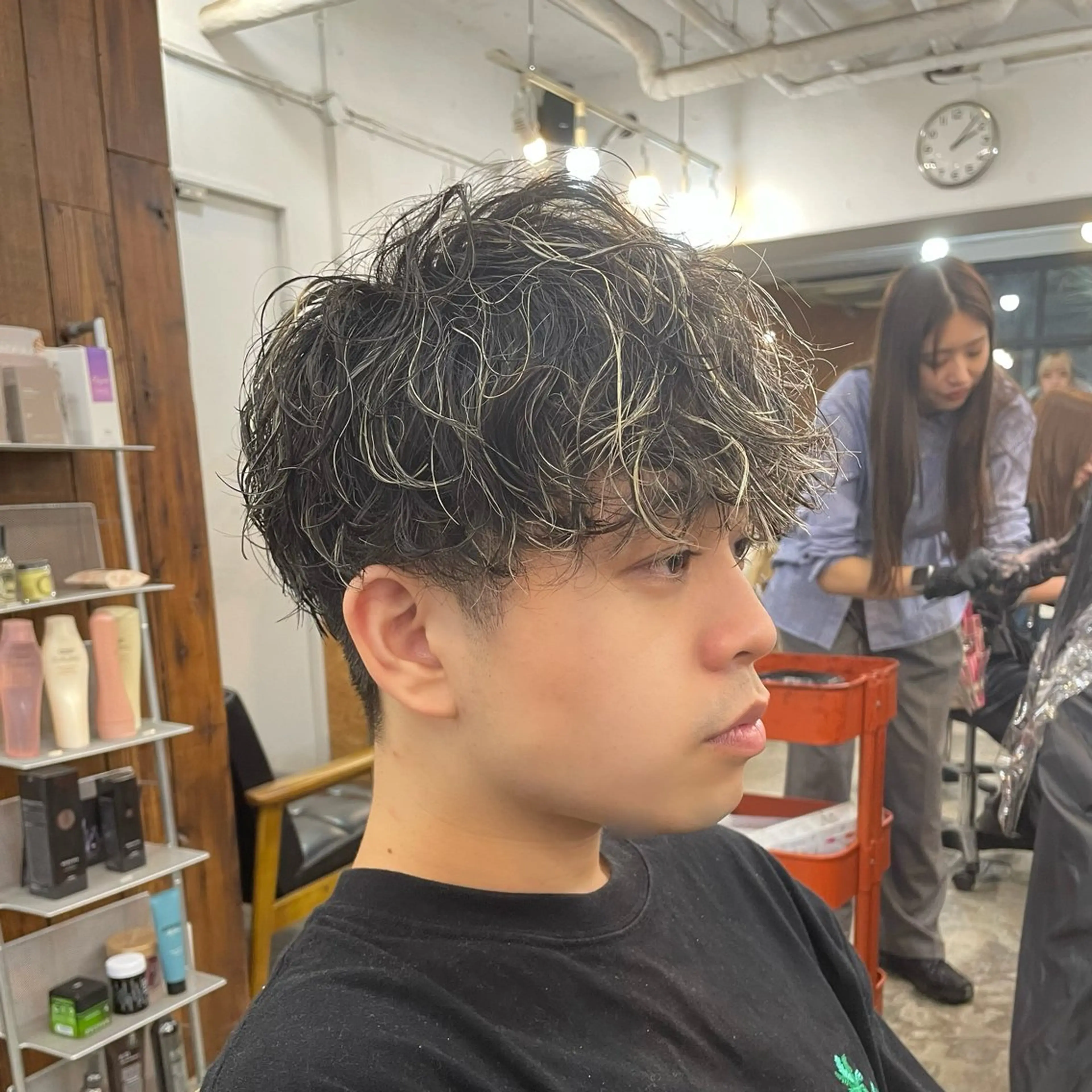 メンズ センターパート マッシュ メンズパーマ カット パーマ トリートメント 【髪質改善サロン】 🌟だいち🌟のヘアスタイル