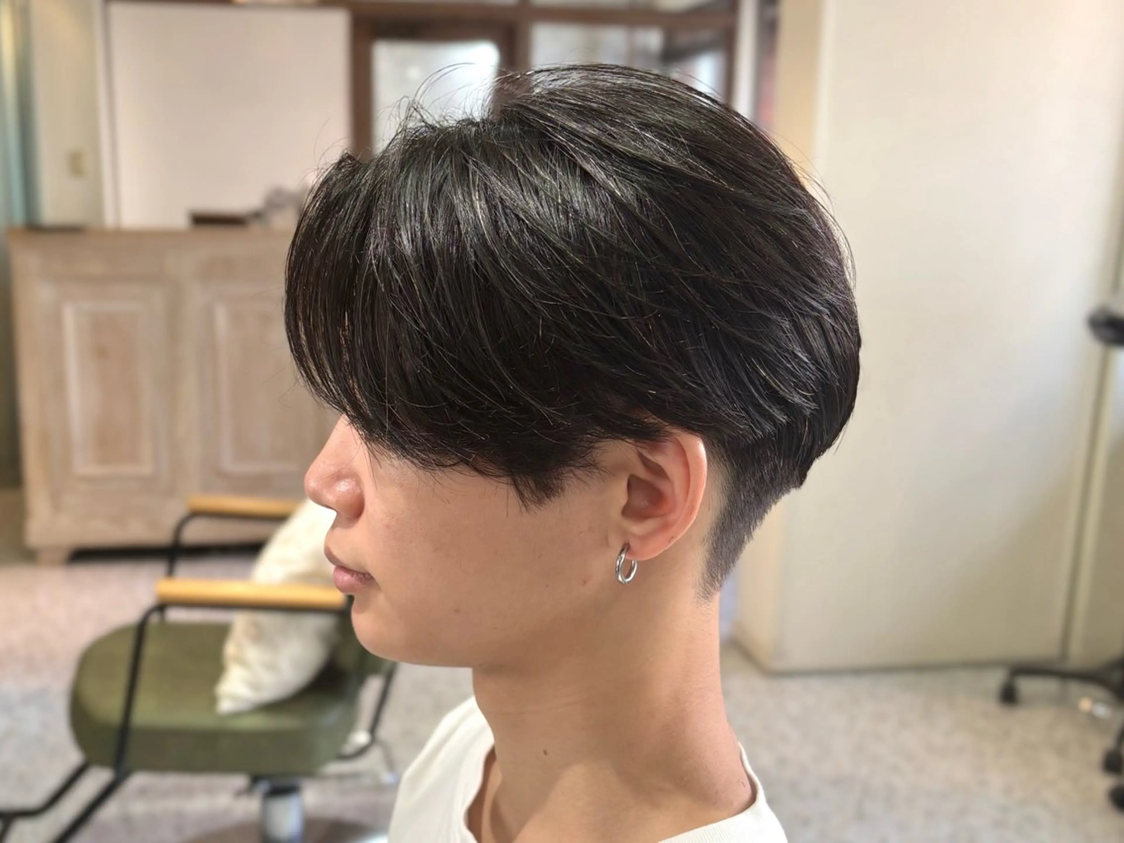 メンズ センターパート カット 関/ニュアンスパーマ メンズカット/千葉駅のヘアスタイル