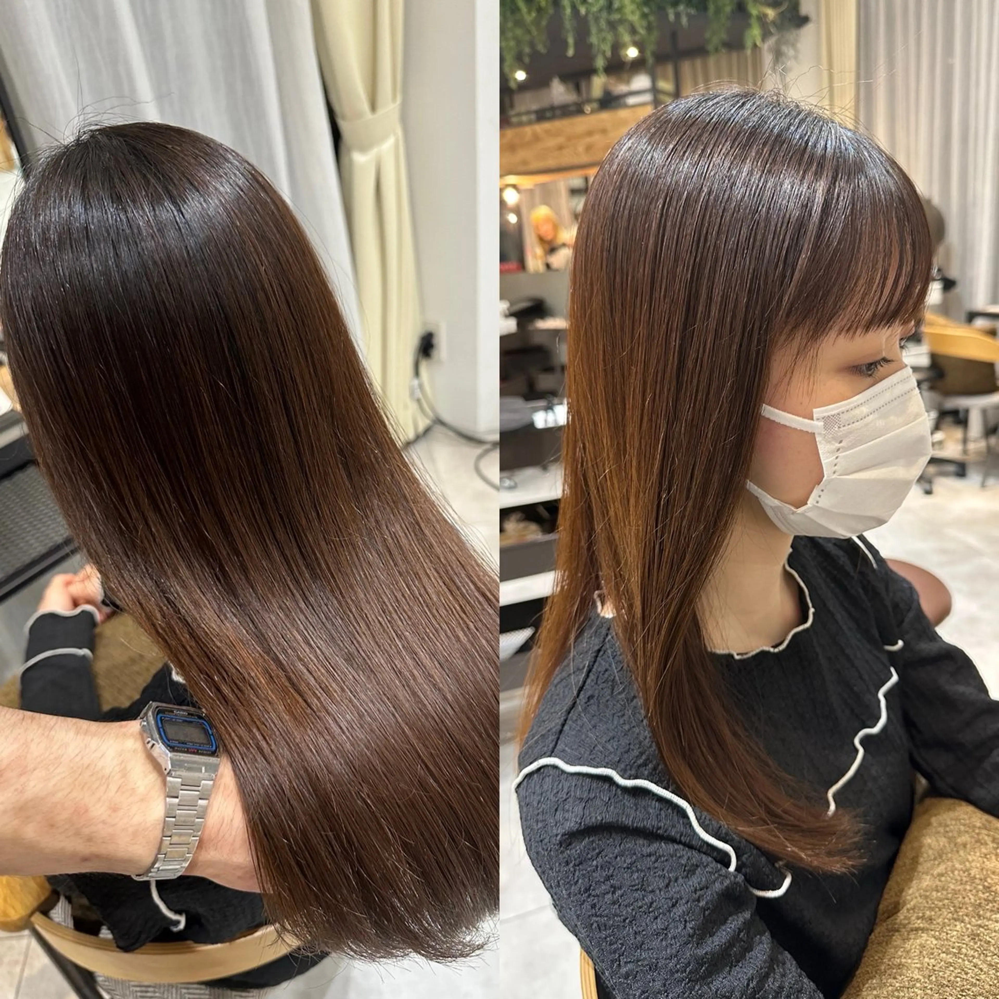 ミディアム カラー パーマ ヘアアレンジ メンズ 縮毛矯正 トリートメント ヘッドスパ ヘアセット ショート特化型🌟似 合わせボブ/カンタ✨のヘアスタイル