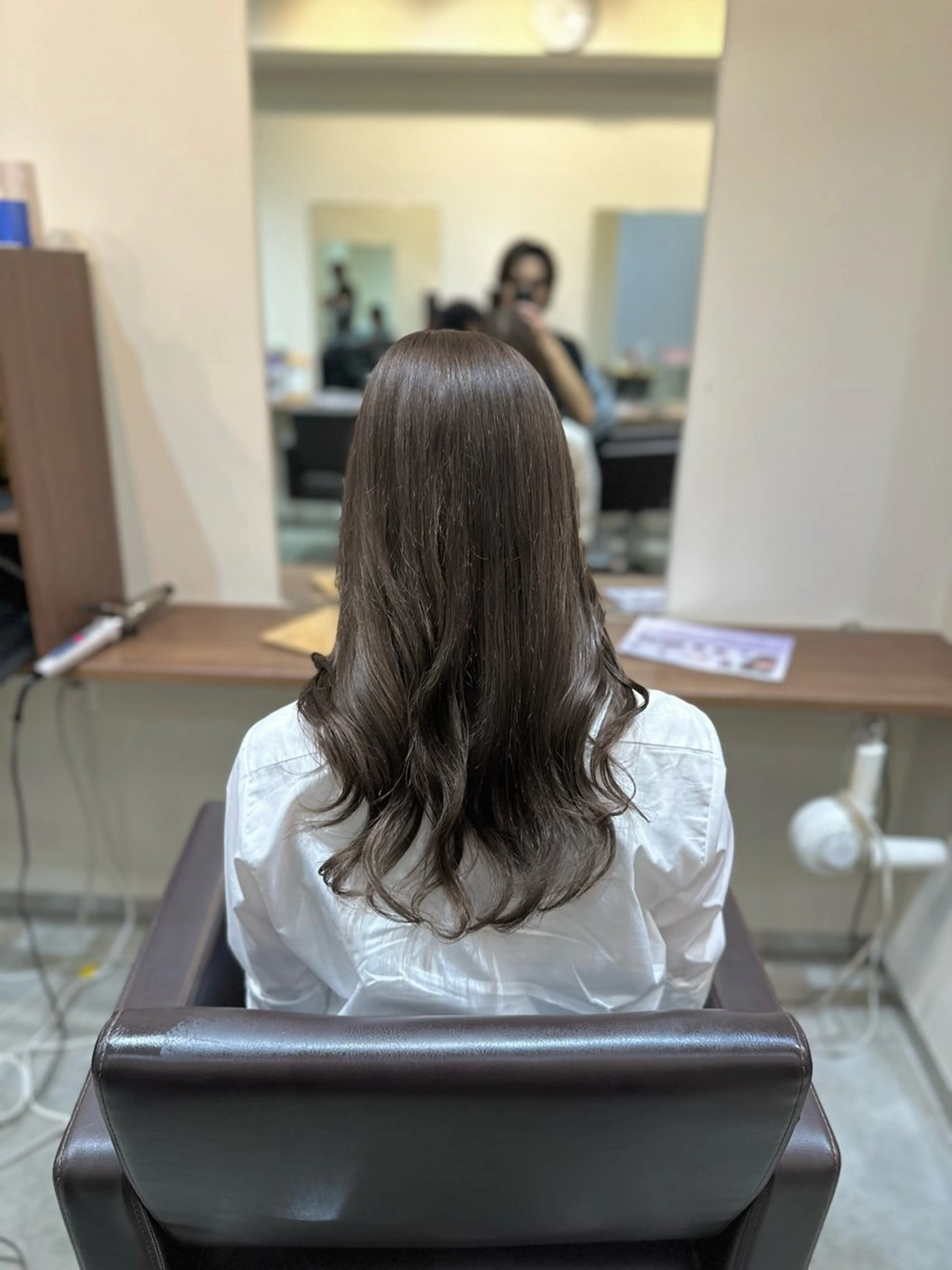 ロング カラー パーマ カット ヘアカラー パーマ トリートメント ヘッドスパ 縮毛矯正✨ 透明感カラー✨山下のヘアスタイル