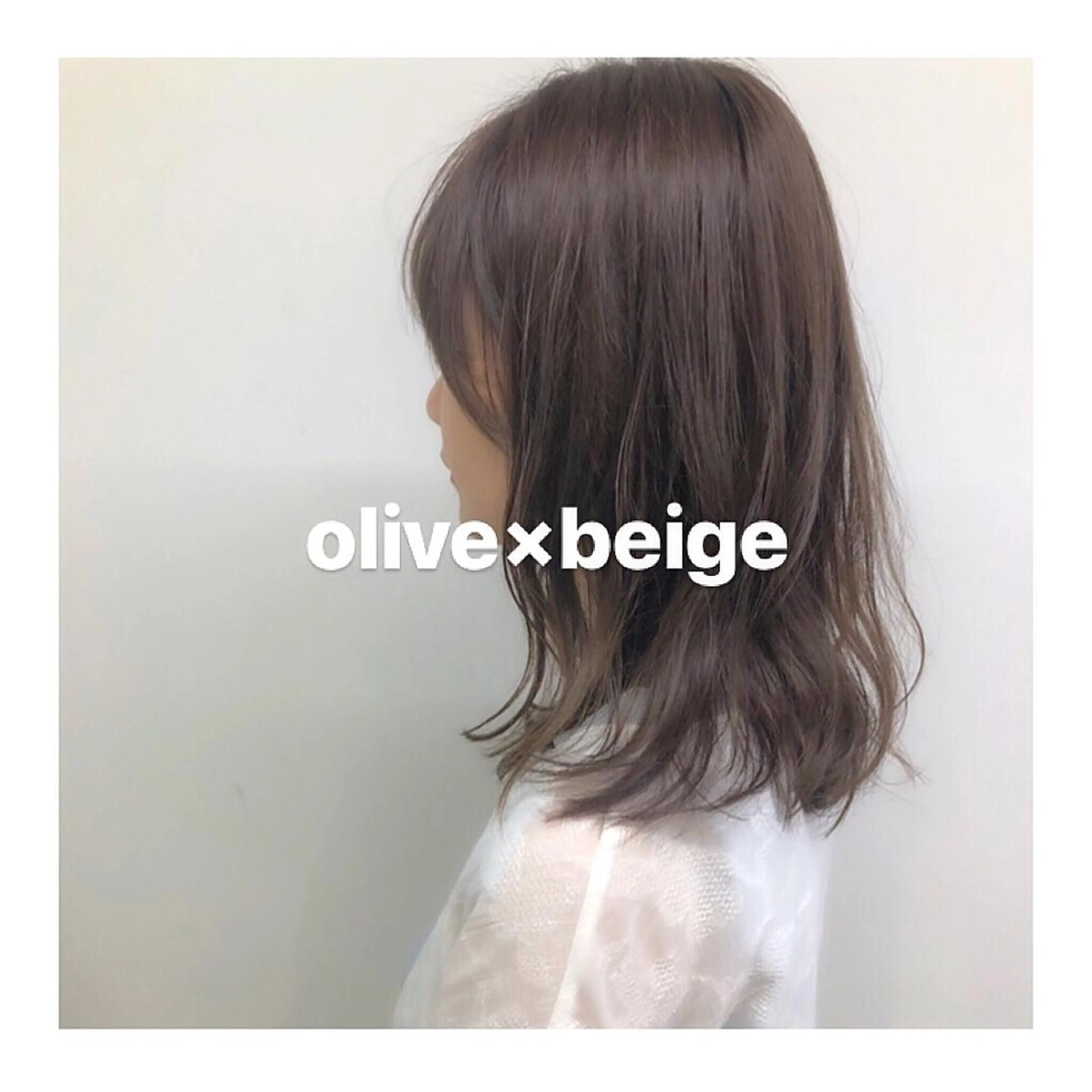 ミディアム カラー グレージュ オリーブグレージュ オリーブグレー ハイトーン特化🌟 仲川和人のヘアスタイル