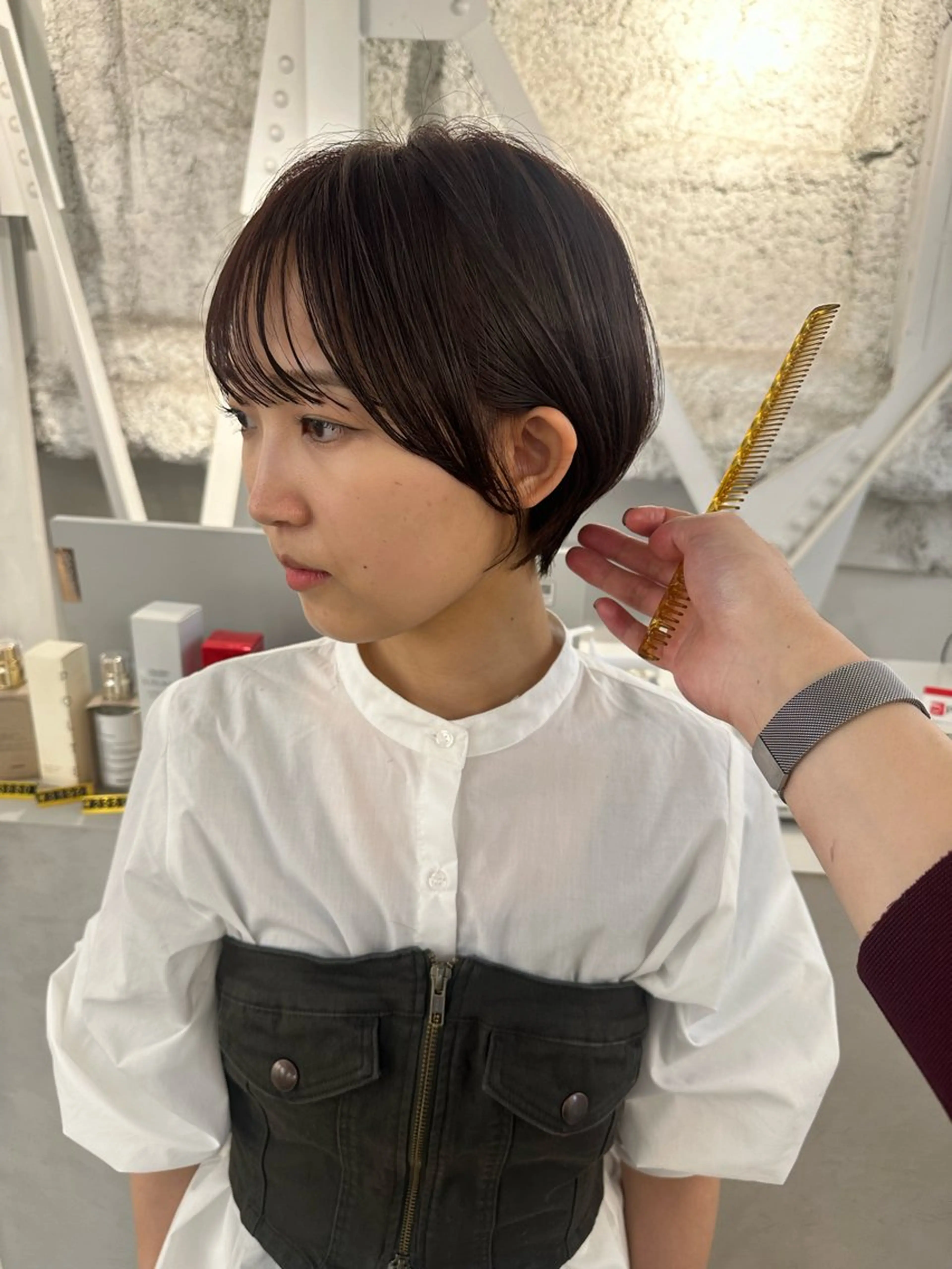 ショート カット ヘアカラー 骨格診断で絶対可愛い ✨丸みショート✨凌弥のヘアスタイル
