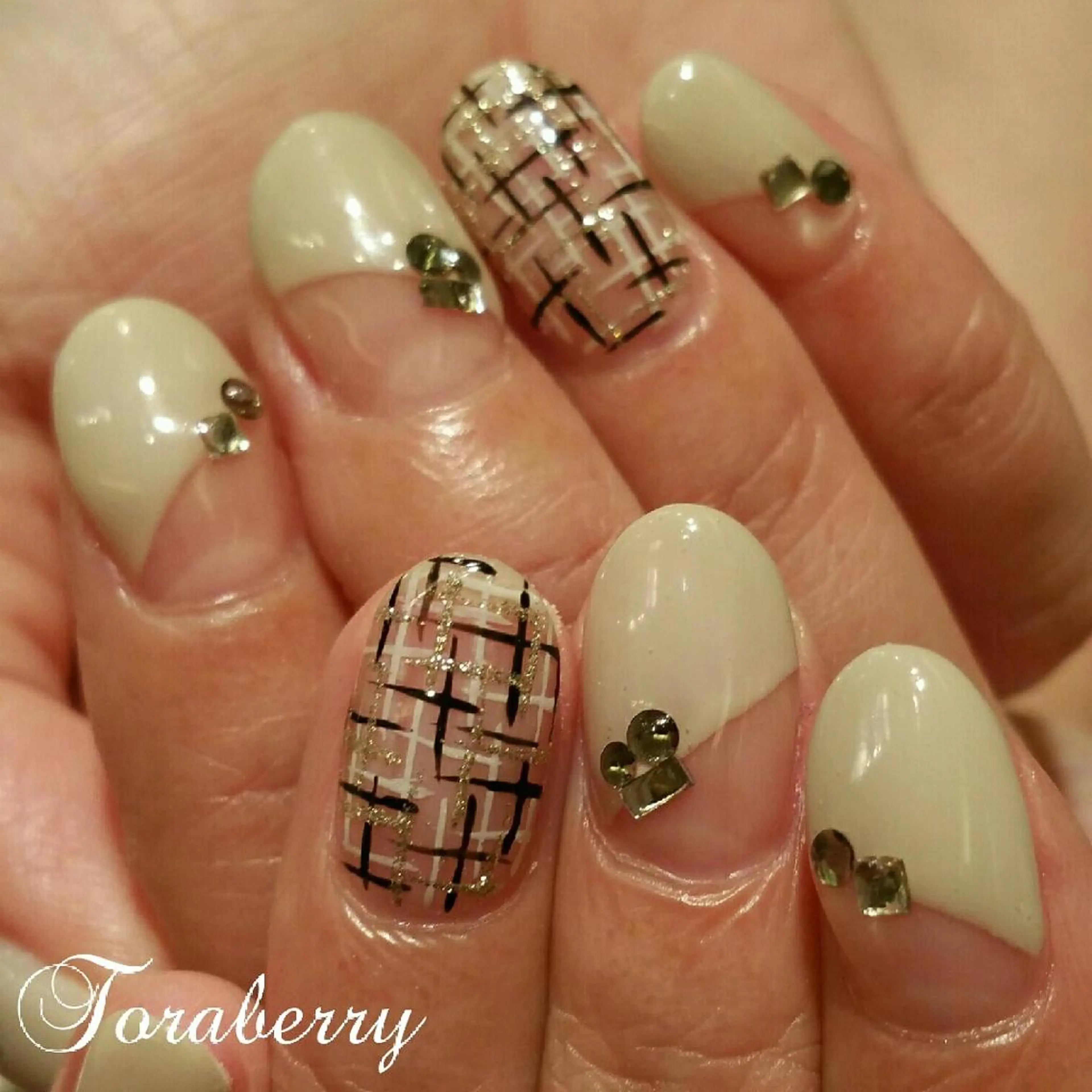 ネイル ツイードネイル ネイリスト なつみのネイルデザイン