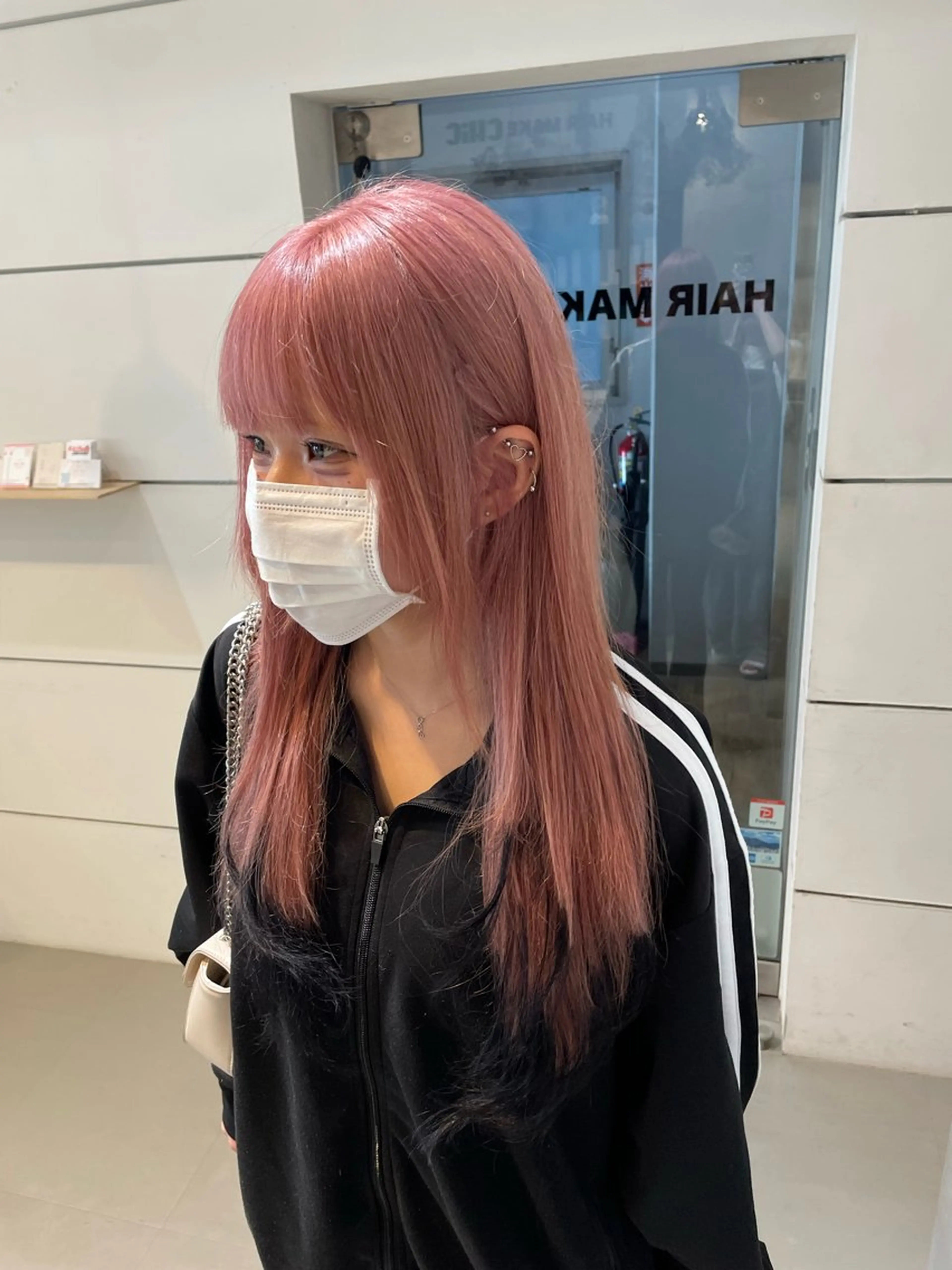 ロング ボブ エクステ ロング chic  有山 美瑠のヘアスタイル