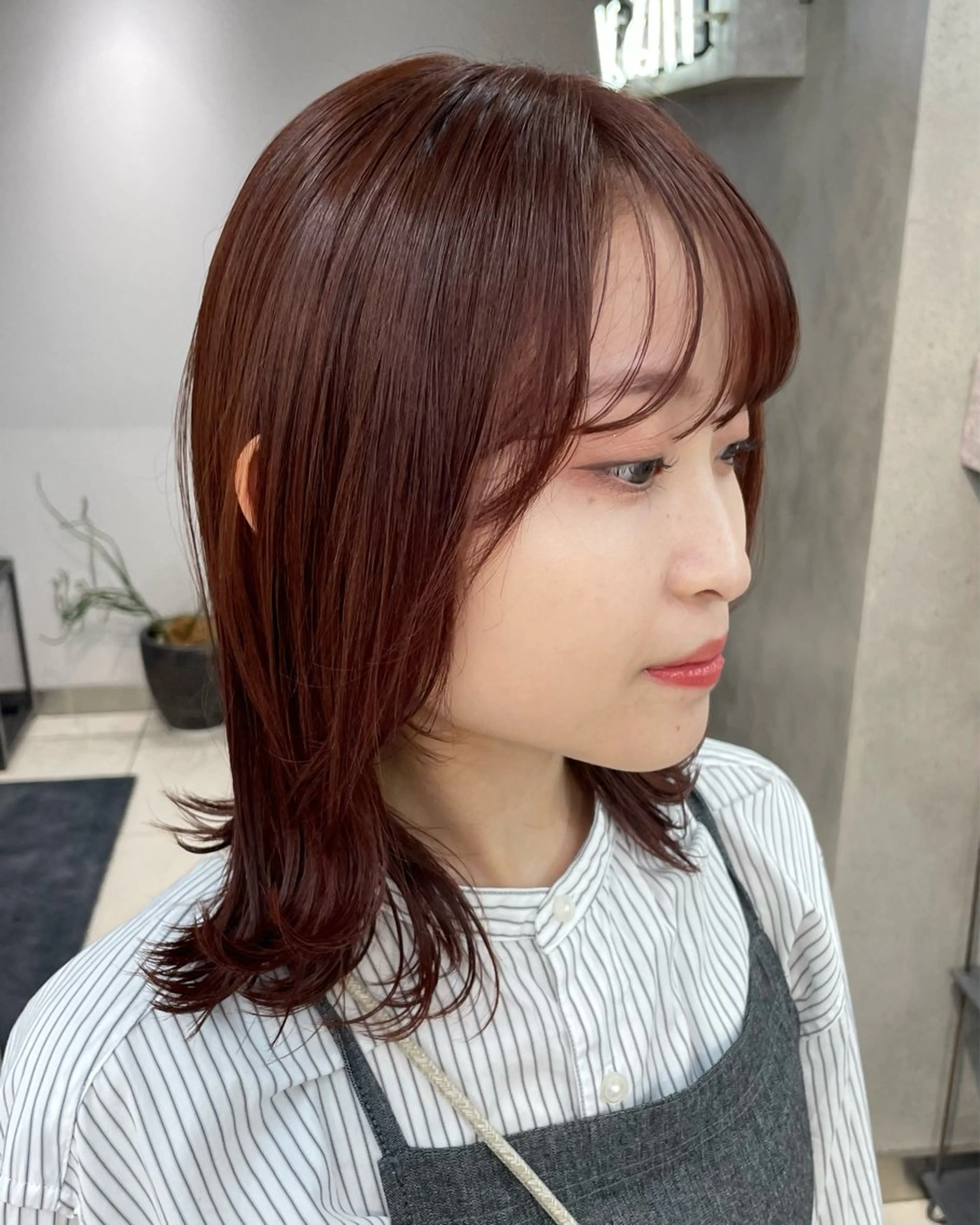 ショート カラー ヘアアレンジ ボブ/透明感ベージュ 🫧クルミ🌟のヘアスタイル