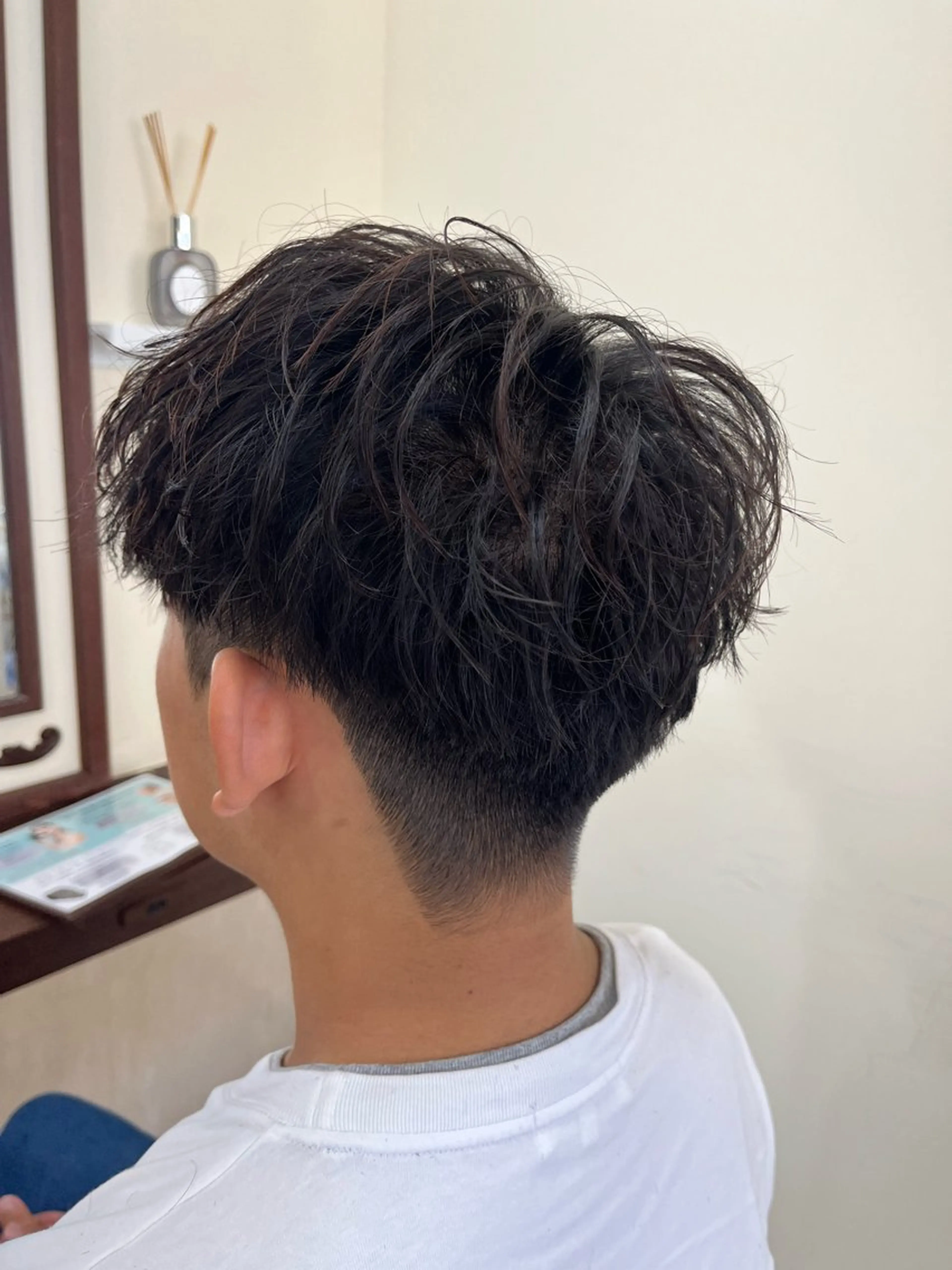 ショート パーマ メンズ マッシュ メンズパーマ ニュアンスパーマ AROH  men's cut&men's perm 船橋店所属・🧊メンズ特化🧊 高木航希のヘアスタイル