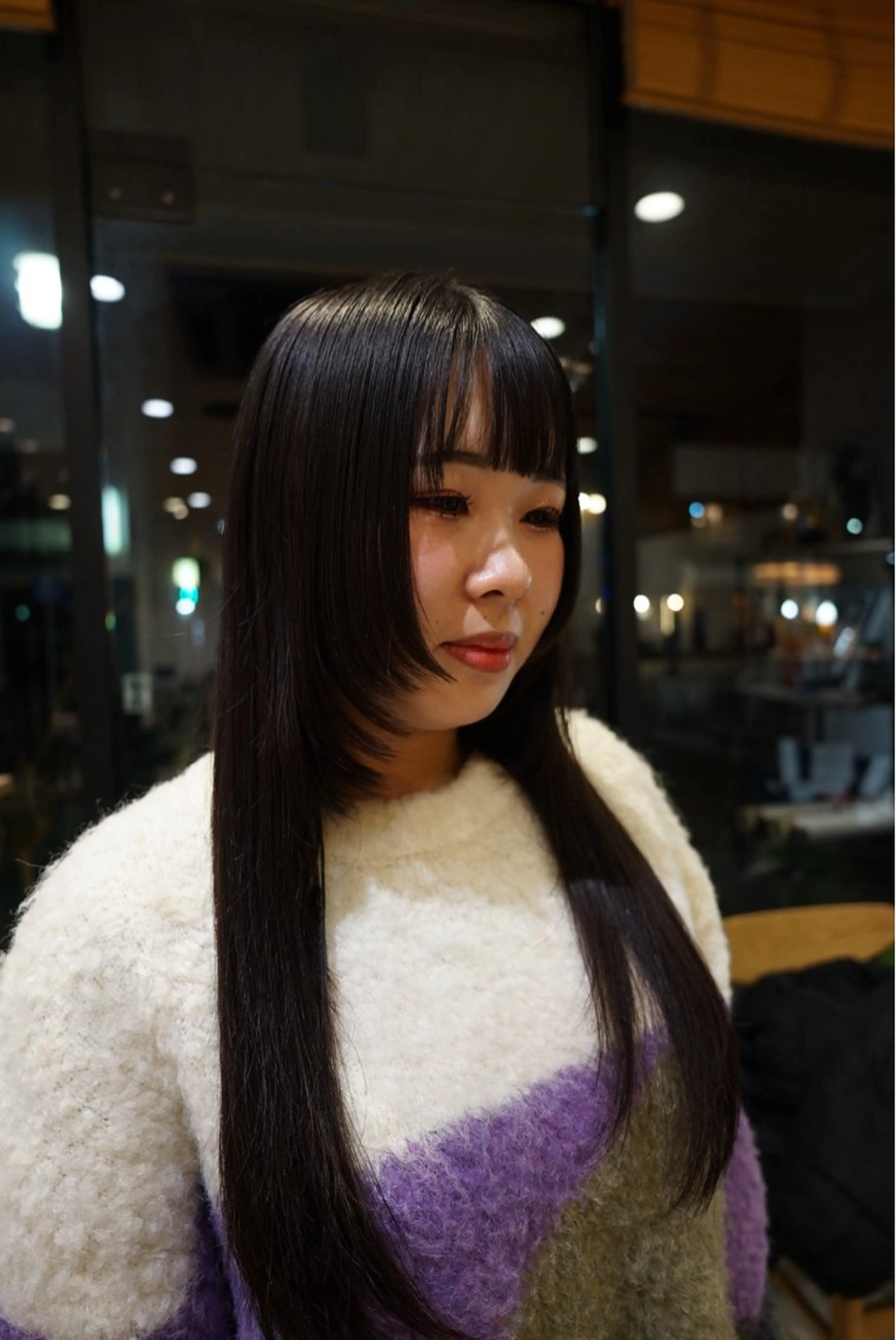 ロング カラー カット ヘアカラー トリートメント デザイン/レイヤー/ yuan⟡.·のヘアスタイル