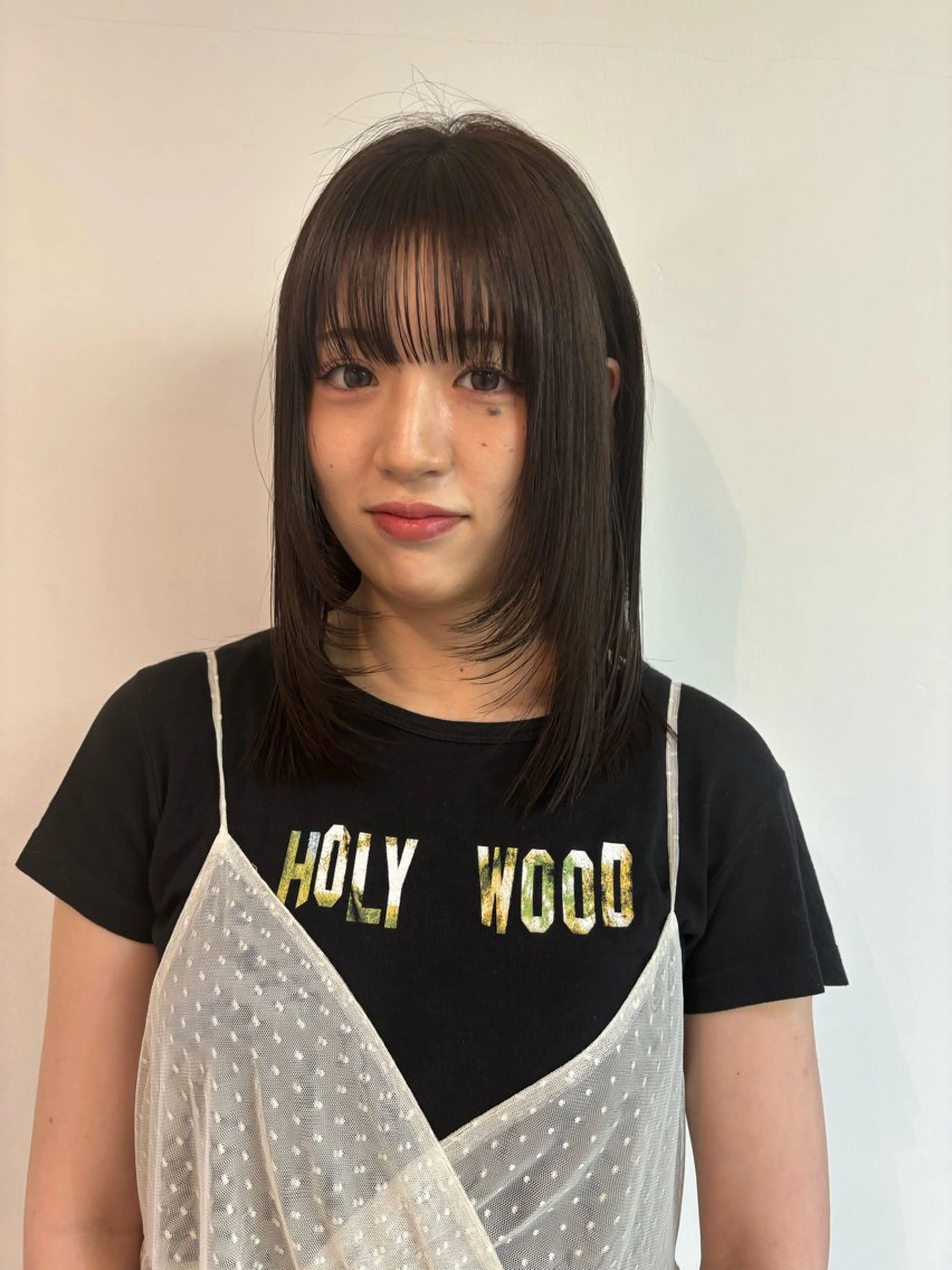 ミディアム カラー カット ヘアカラー トリートメント sakura🌸 レイヤー/nelkeのヘアスタイル