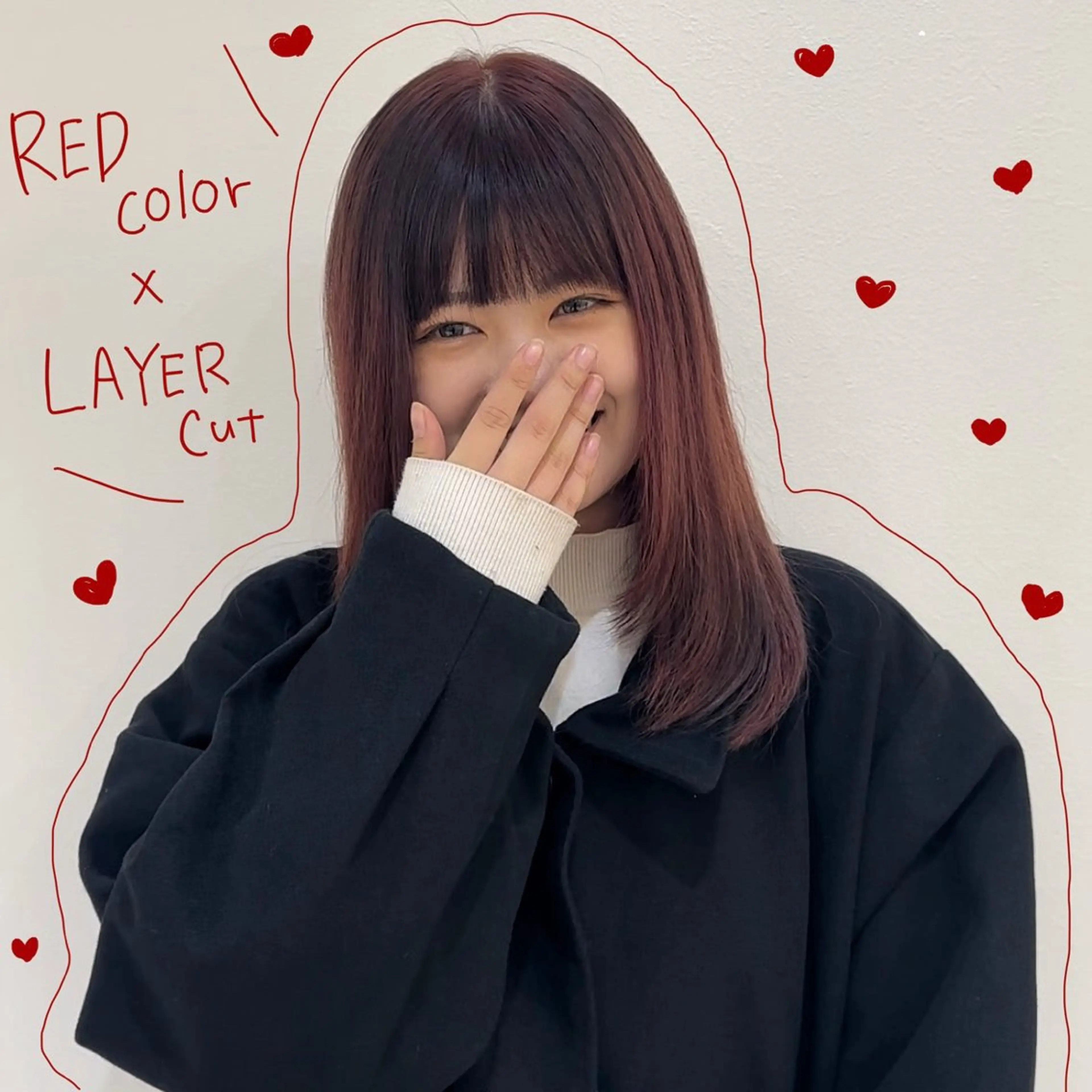 ミディアム カラー お洒落パーマ/ 艶カラー/michiのヘアスタイル