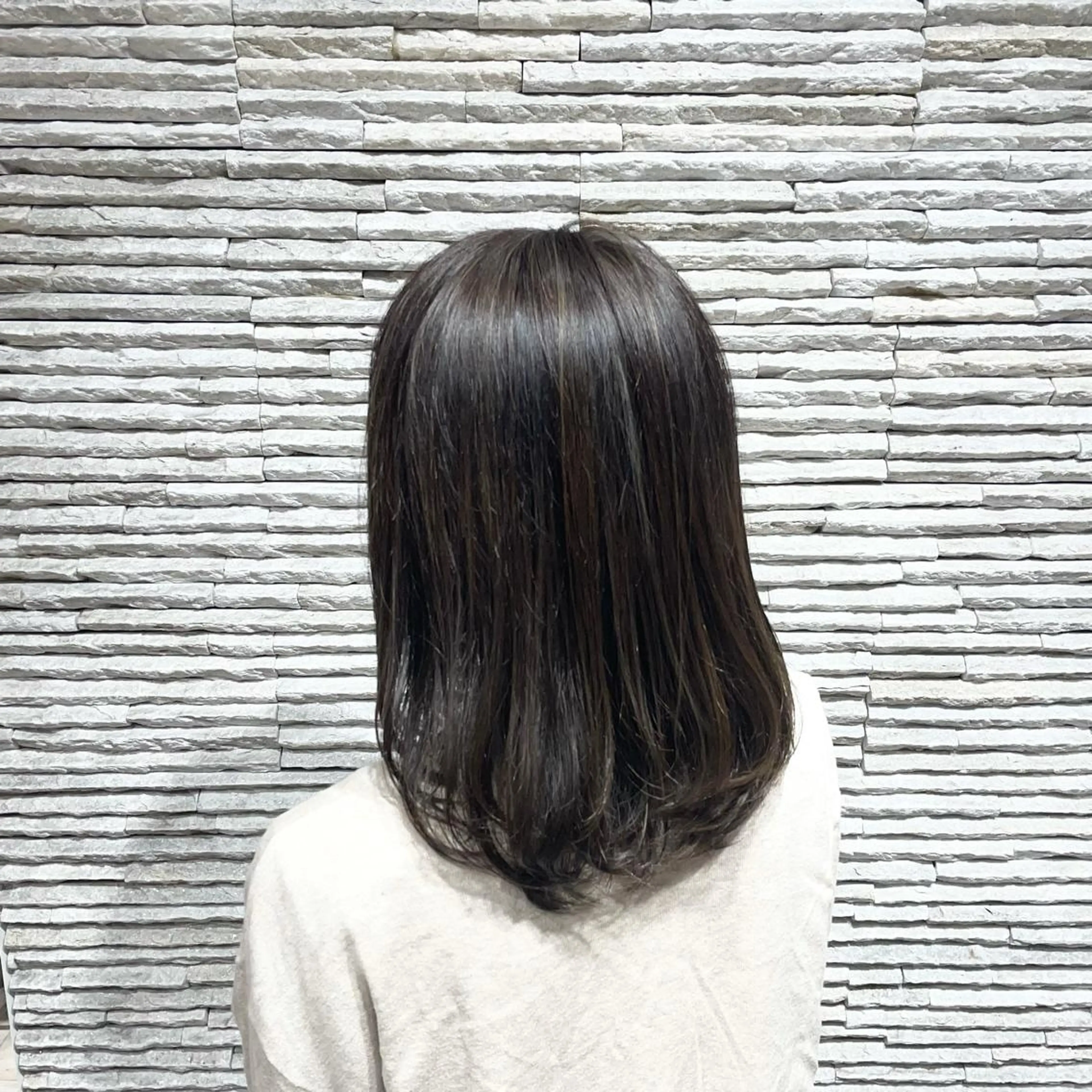 ミディアム カラー ヘアカラー 嶋田 ゆきのヘアスタイル