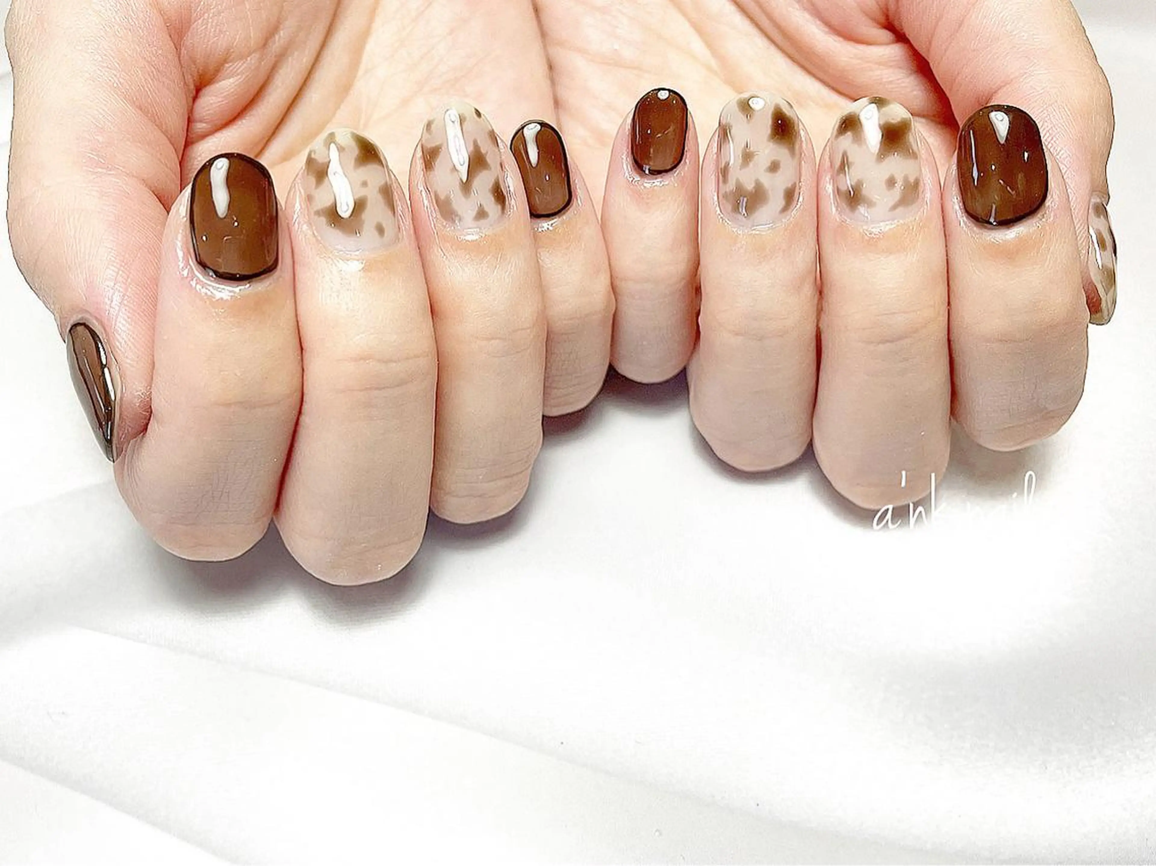 ネイル ニュアンスネイル Sawamoto Akinaのネイルデザイン