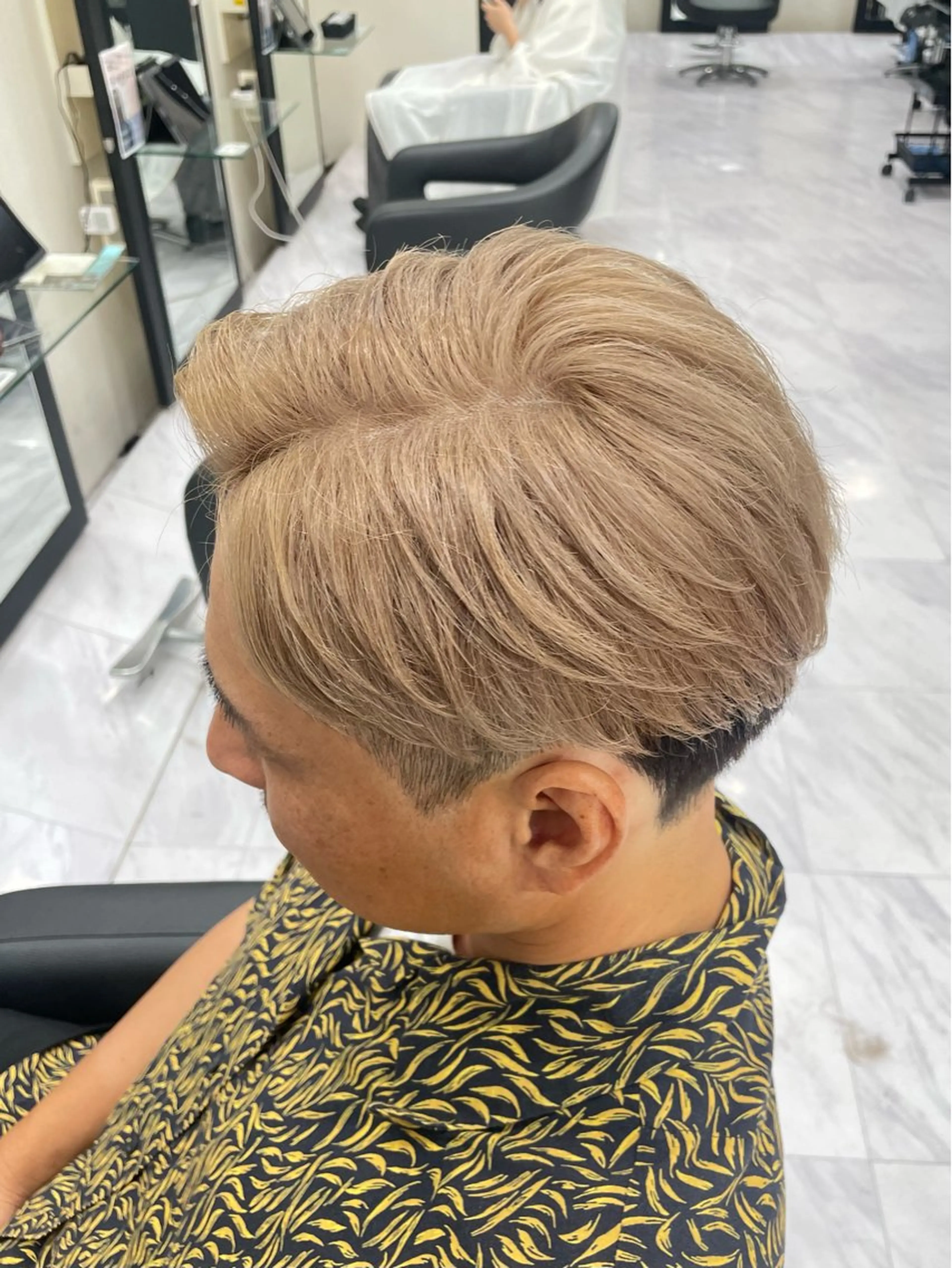 カラー メンズ カット ヘアカラー トリートメント 🐥くまがい💛 ダブルカラー／パーマのヘアスタイル