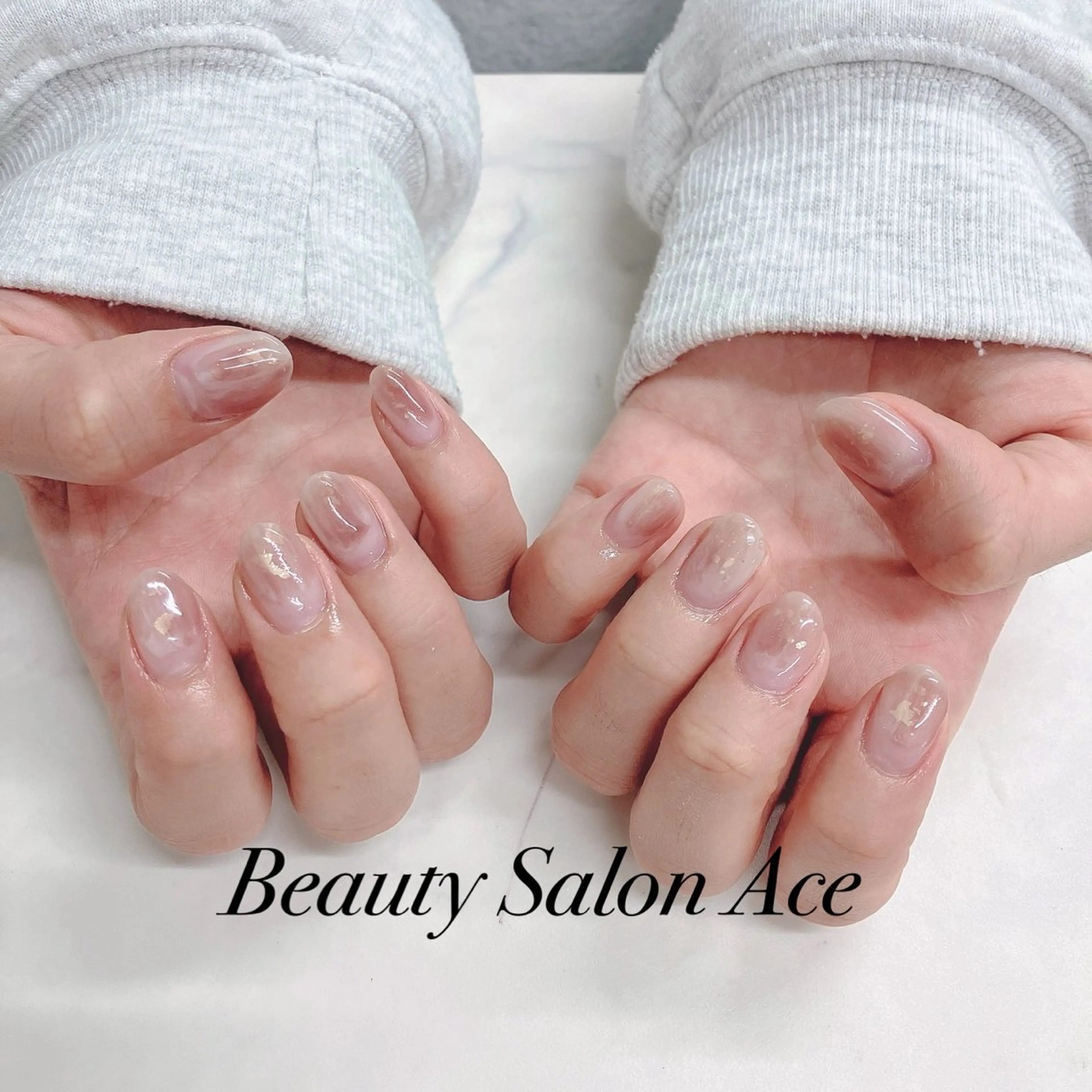 ネイル メンズネイル ニュアンスネイル ハンドネイル Beauty Salon Ace（ネイルサロン　エース）所属・池袋フィルイン Ace♡長さだしのネイルデザイン