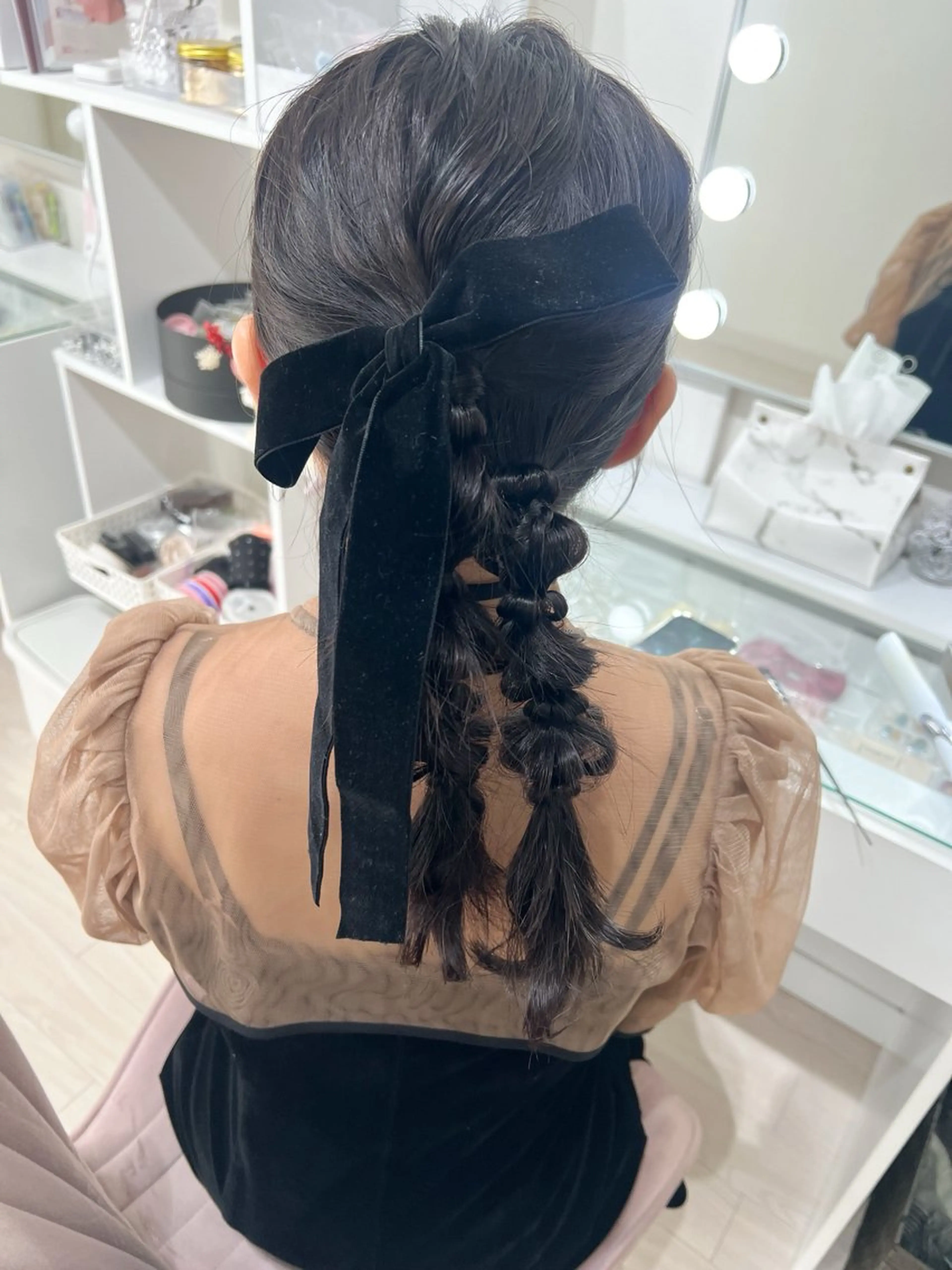 セミロング ヘアセット ヘアメイク🎀 佐野 妃都美のヘアスタイル
