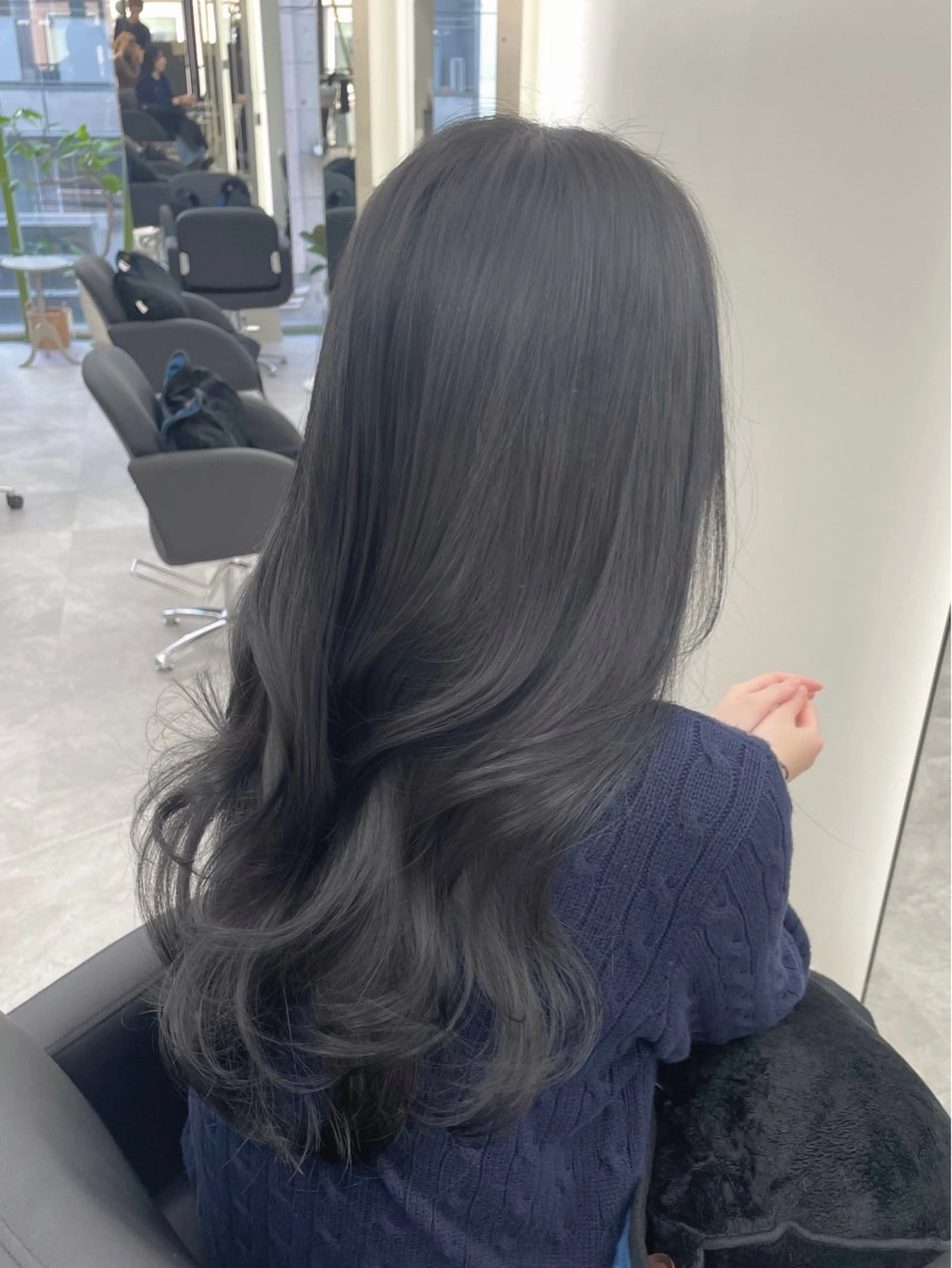 ロング カラー 髪質改善/赤み消し ブリーチなし心斎橋のヘアスタイル