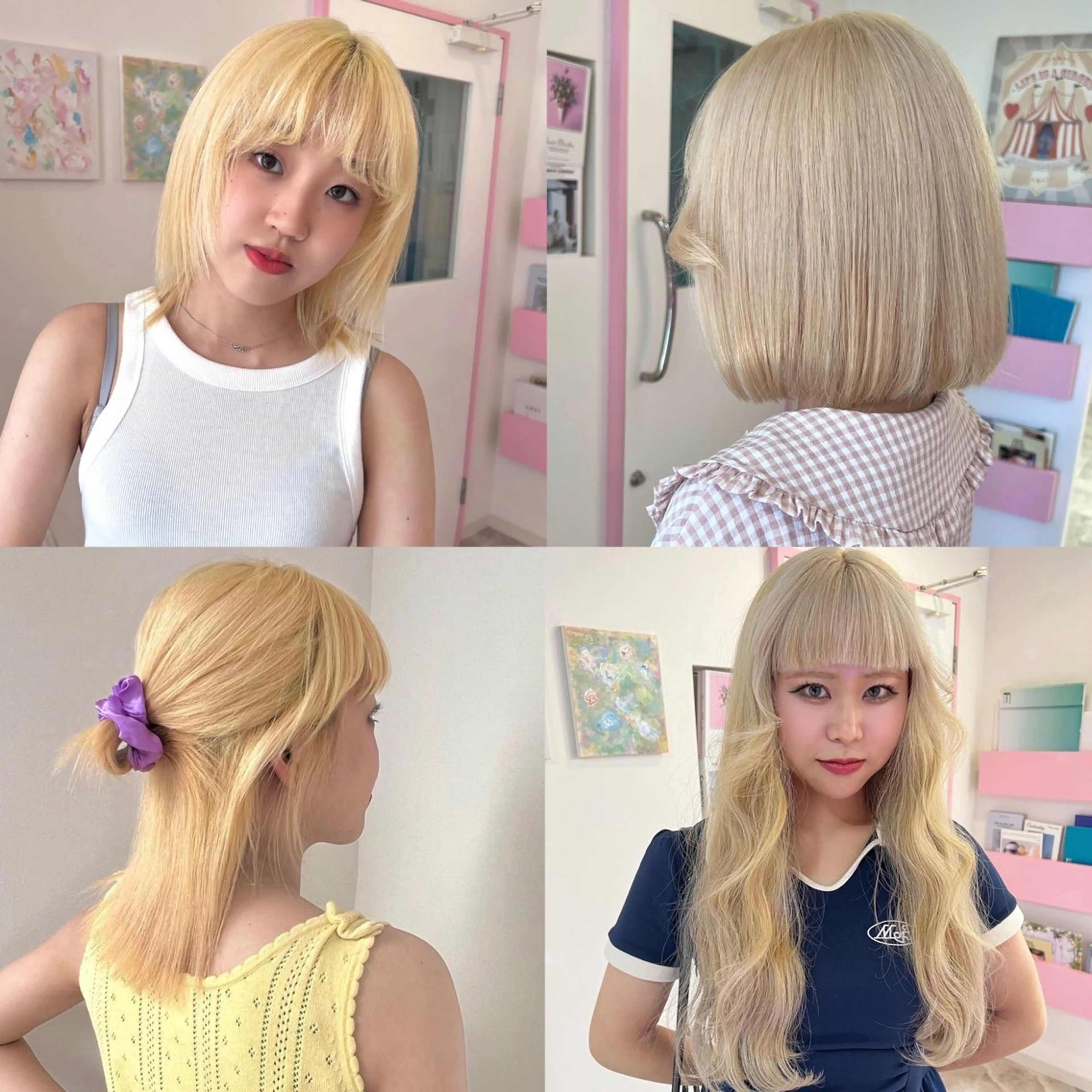 ヘアカラー トリートメント ハイトーン♡ブリーチ ♡エクステ♡nanaのヘアスタイル