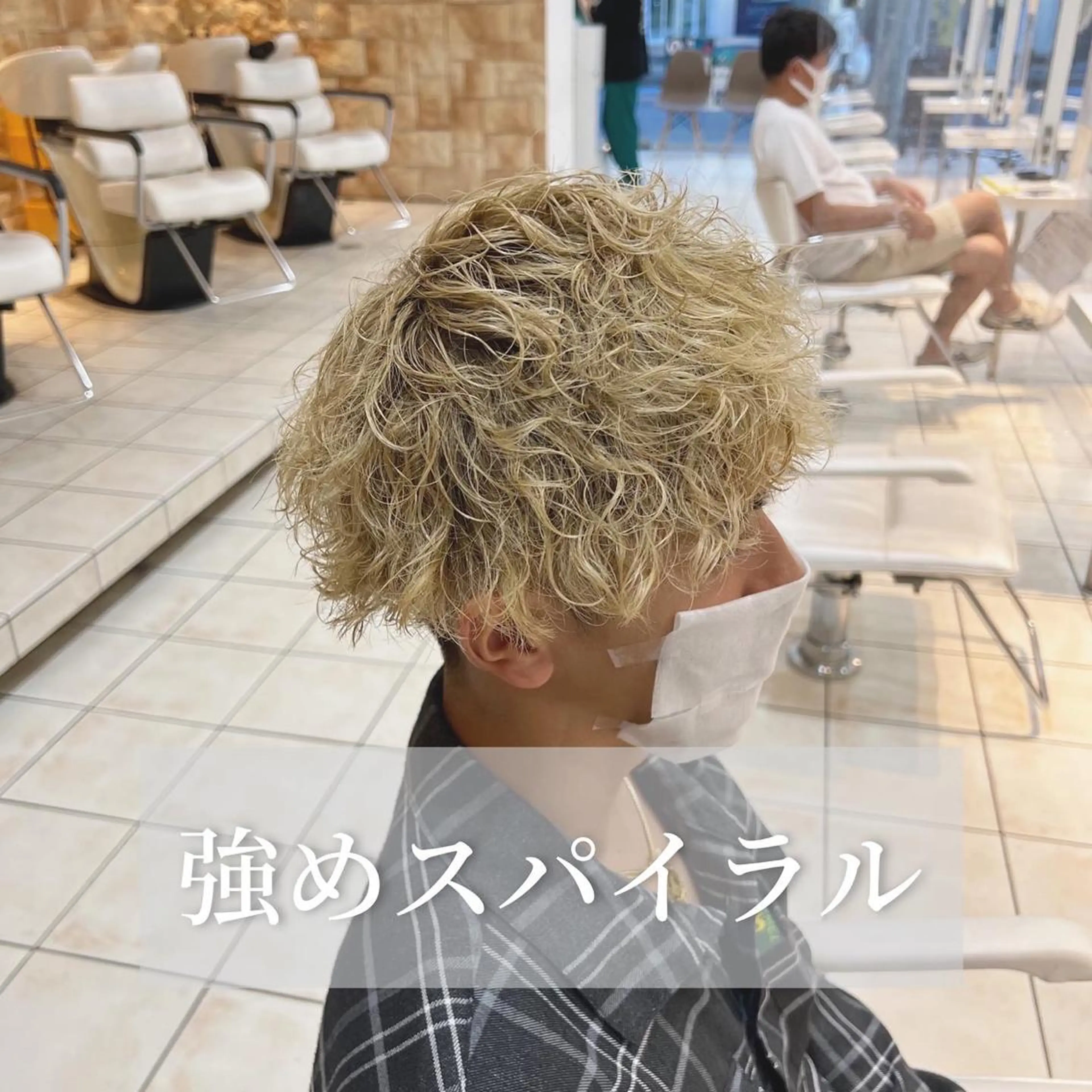 ショート パーマ メンズ 店長 /カラー職人 /TSUBASAのヘアスタイル