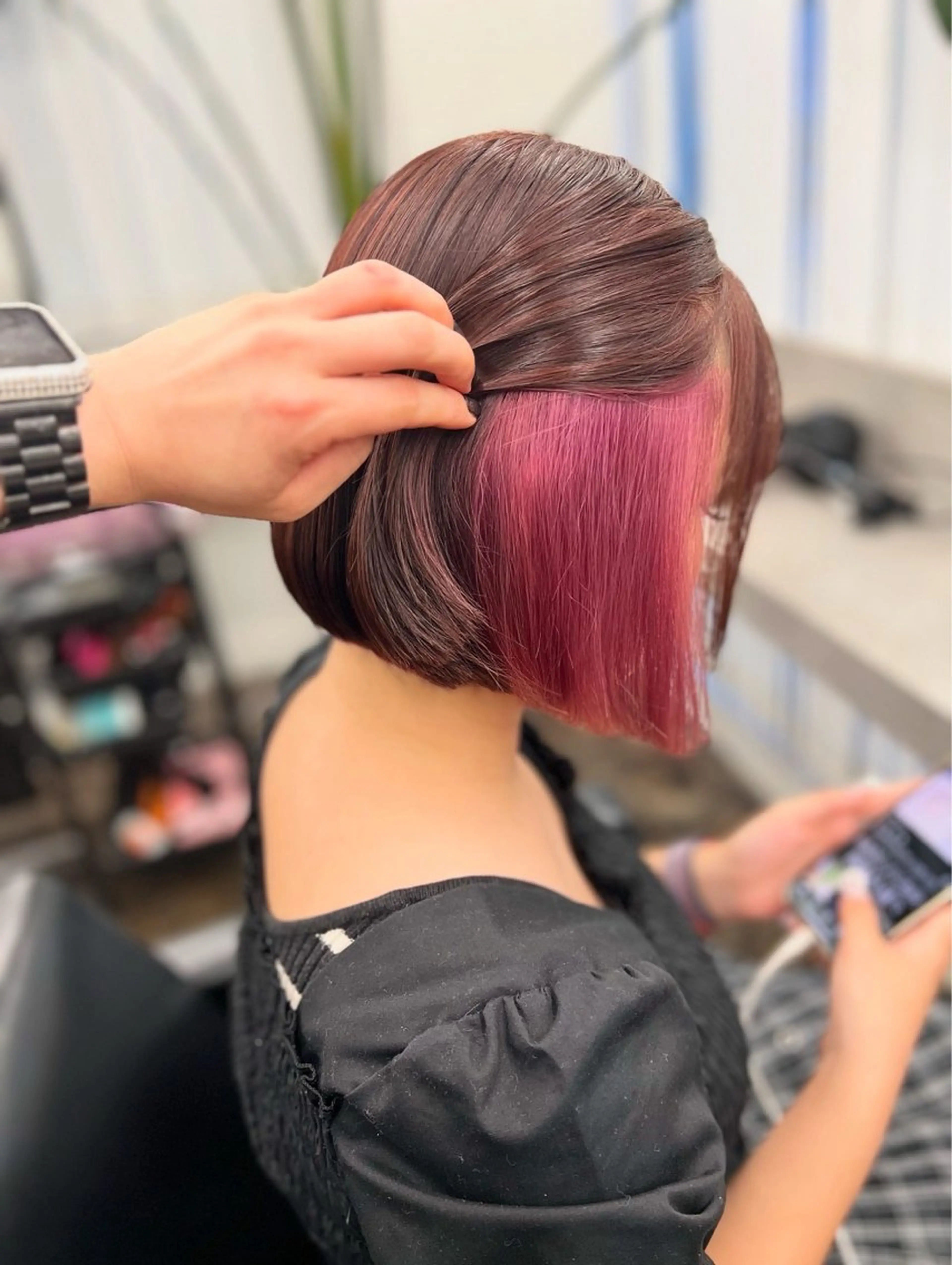 【ブリーチ人気No2★】カット+フルカラー+インナーカラー🌈の写真