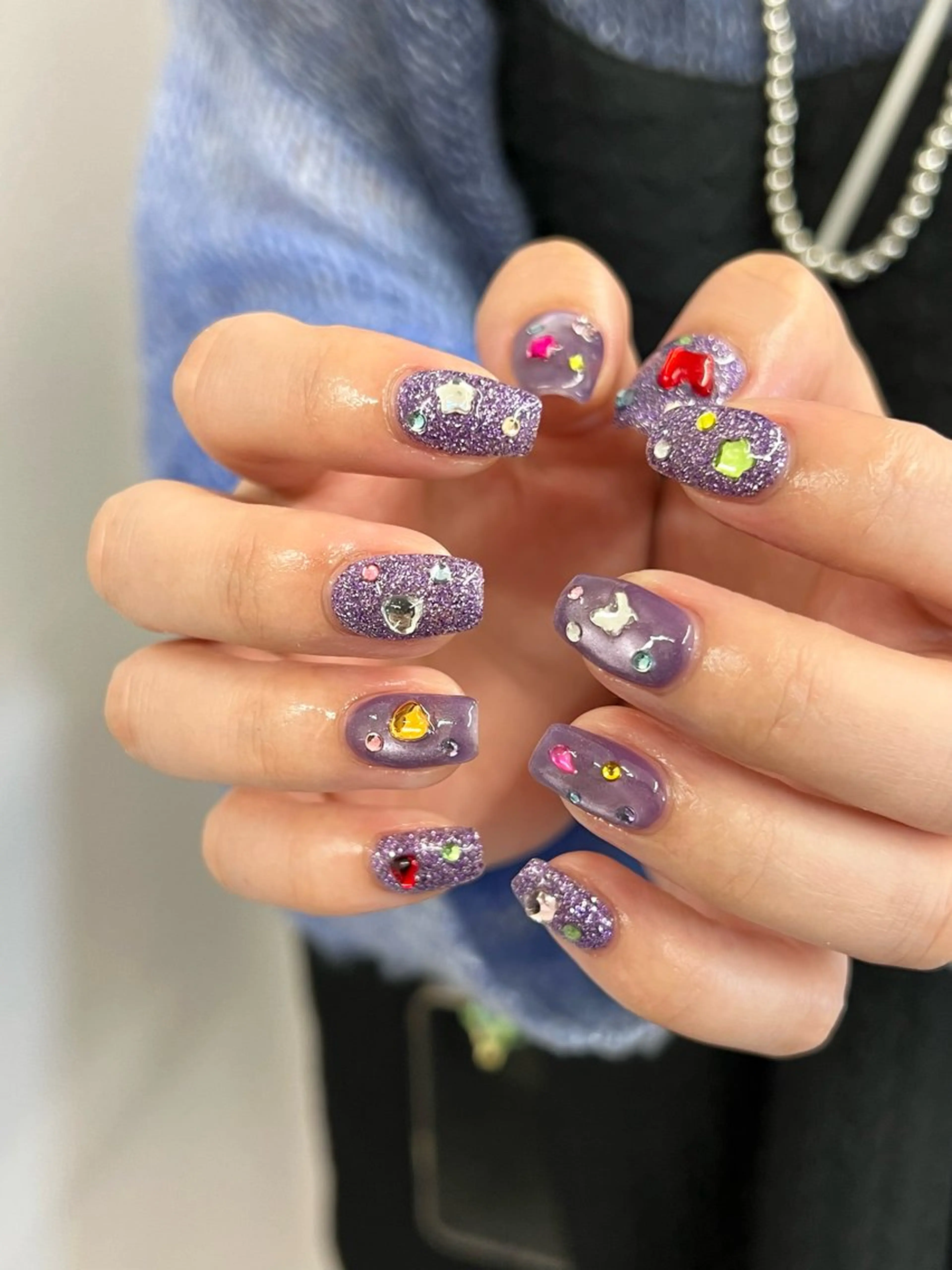 ネイル ジェルネイル ラメ(グリッター) マグネットネイル ニュアンスネイル パラジェル ハンドネイル ハンドケア Bana_ Nailのネイルデザイン
