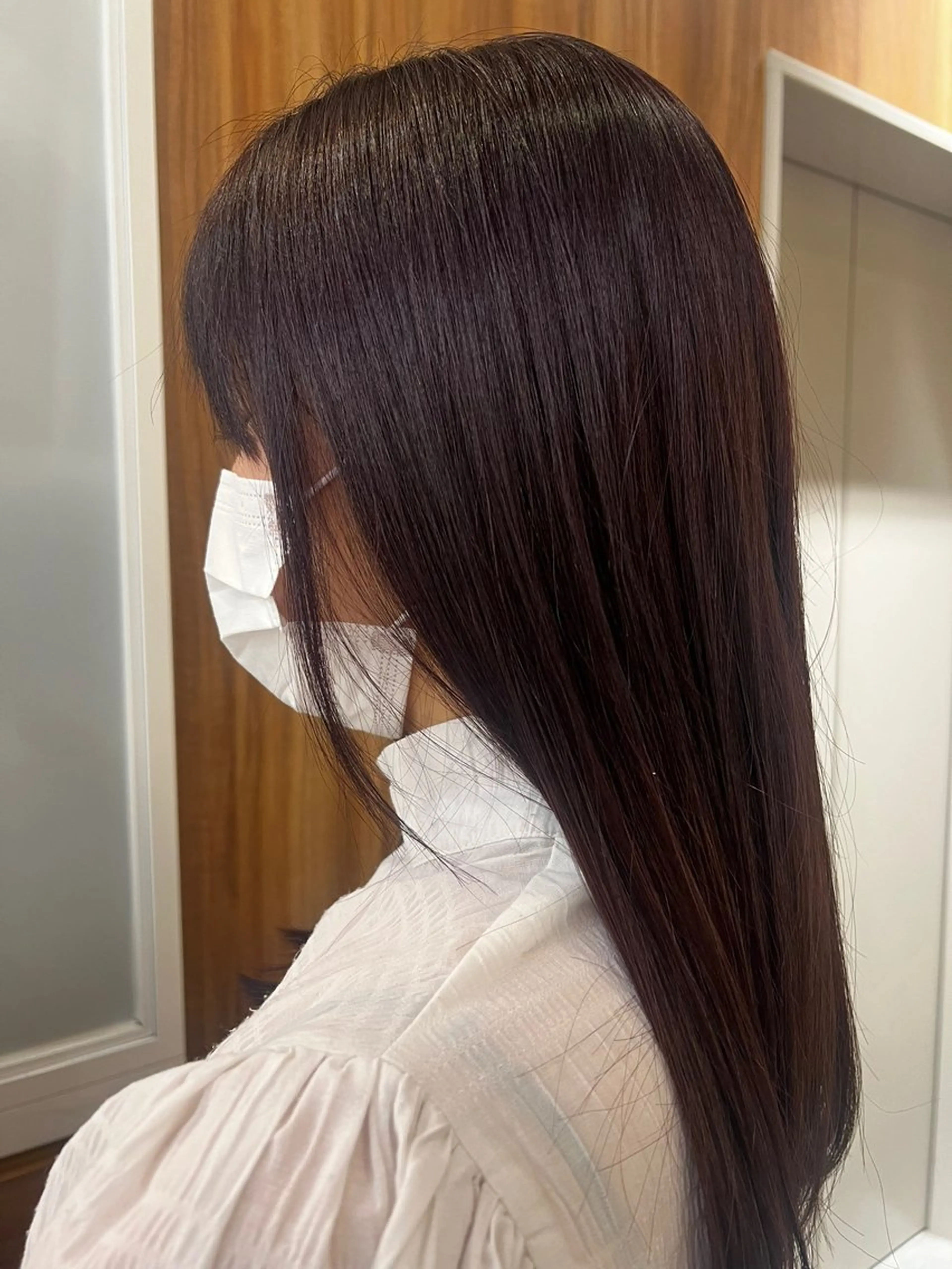 ミディアム カラー ピンクカラー パープルカラー トーンアップ🦢 ユメのヘアスタイル