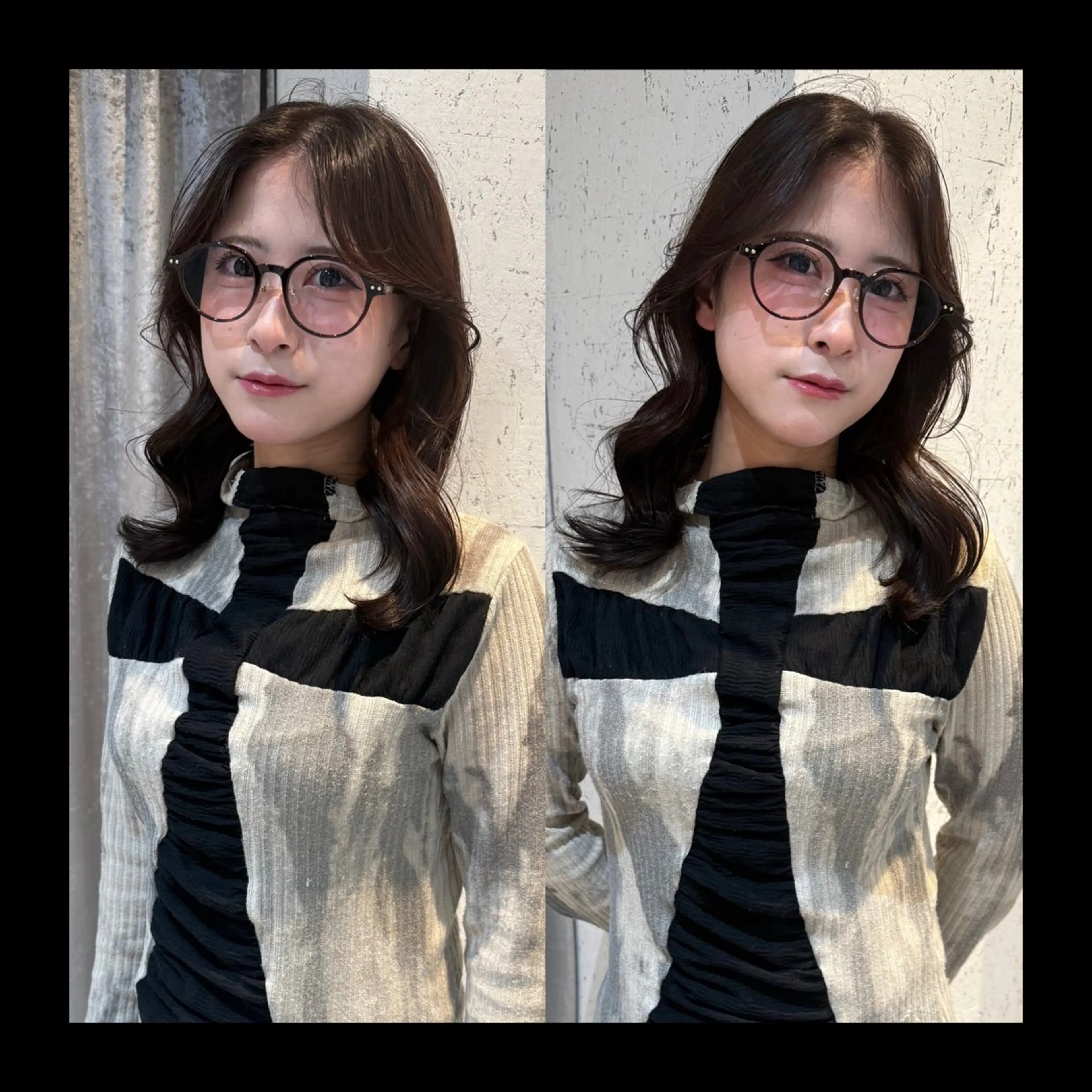 ミディアム カラー 透明感カラー カット ヘアカラー トリートメント mai / linoah˚✧のヘアスタイル