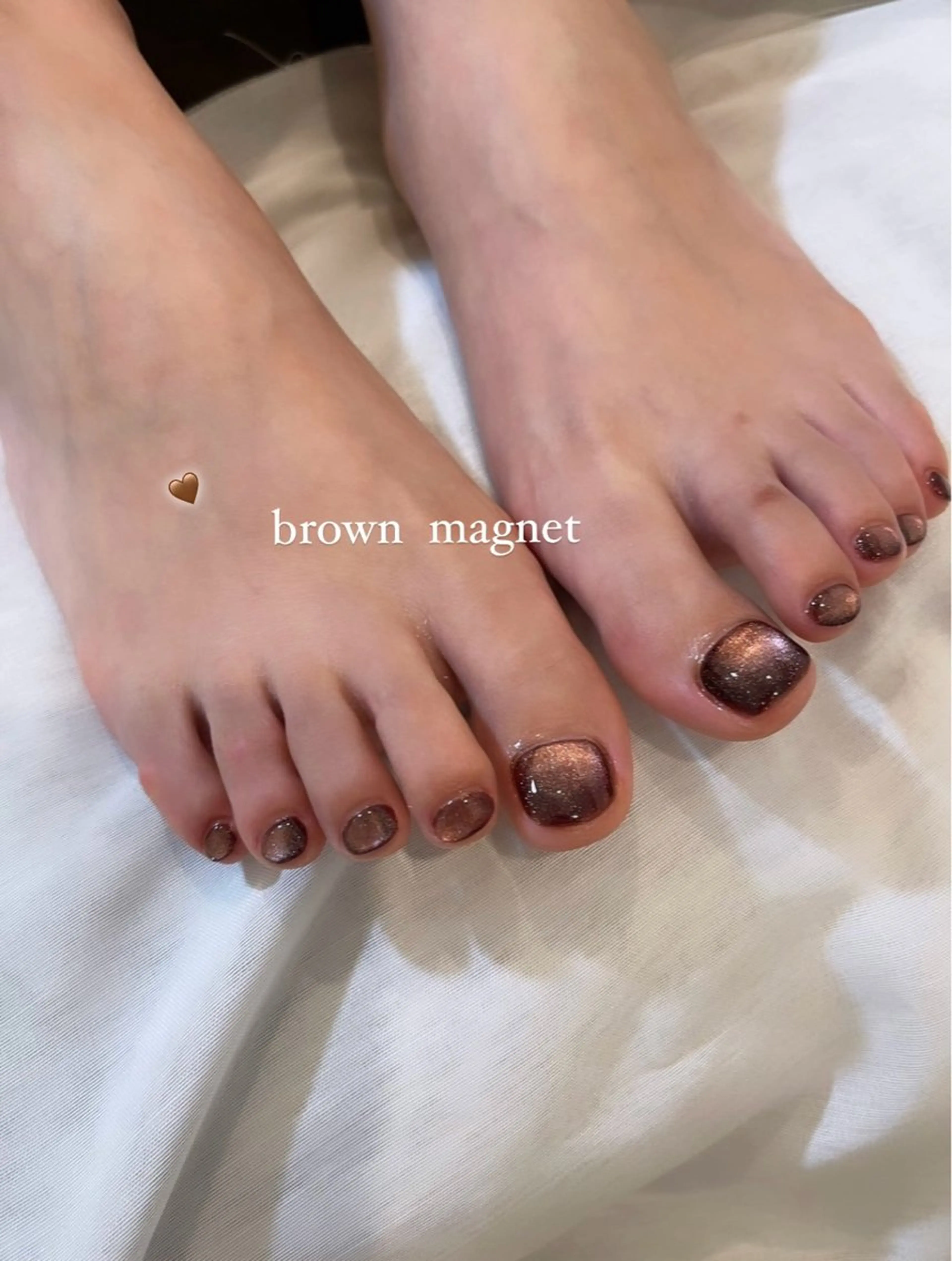 ネイル ブラウン マグネットネイル Rich+nail🫧仙台🫧所属・Rich+nail 🫧仙台🫧のネイルデザイン