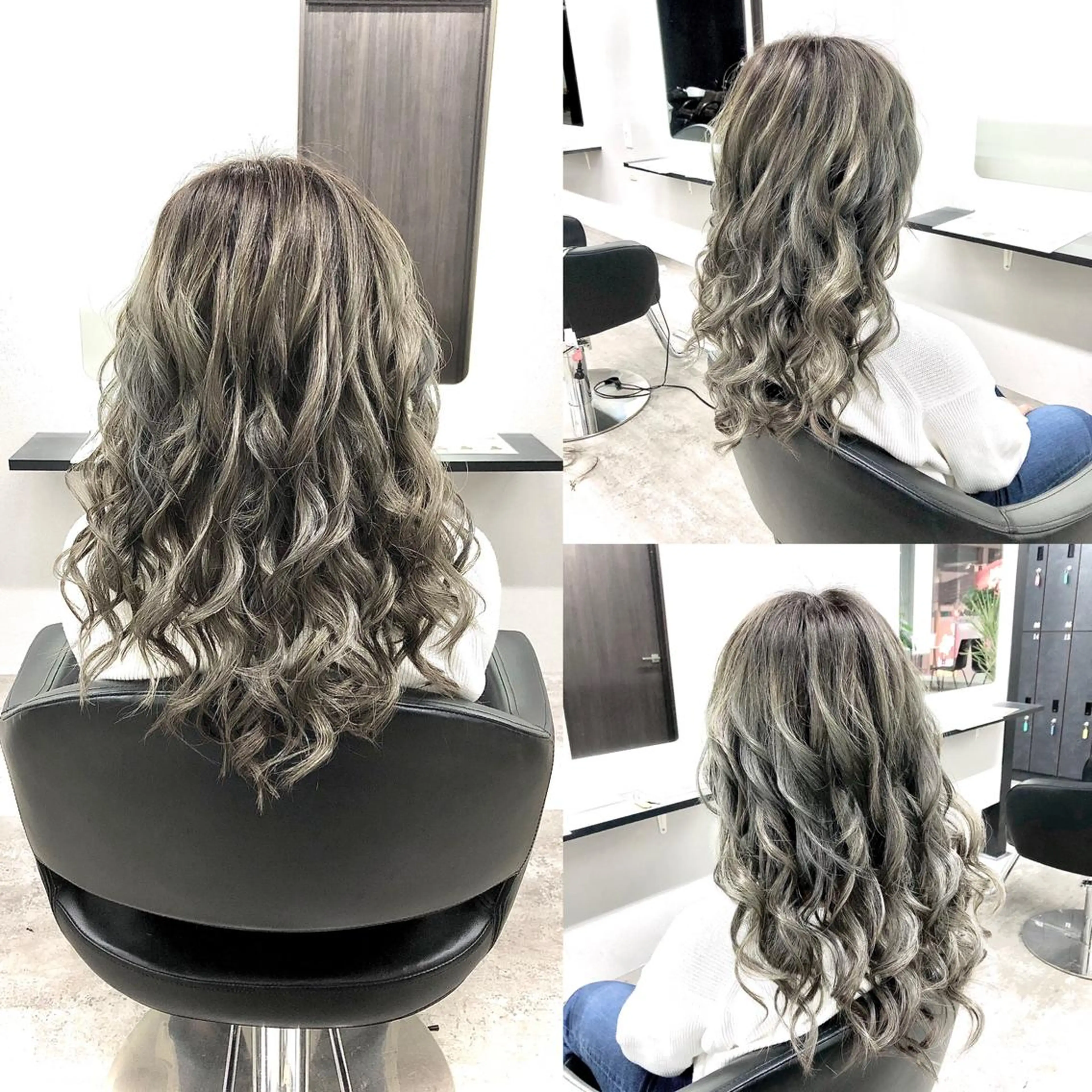 ミディアム ヘアアレンジ エクステ ヘアカラー エクステ ✨最強美容師✨ 💙にっしー西村💙のヘアスタイル