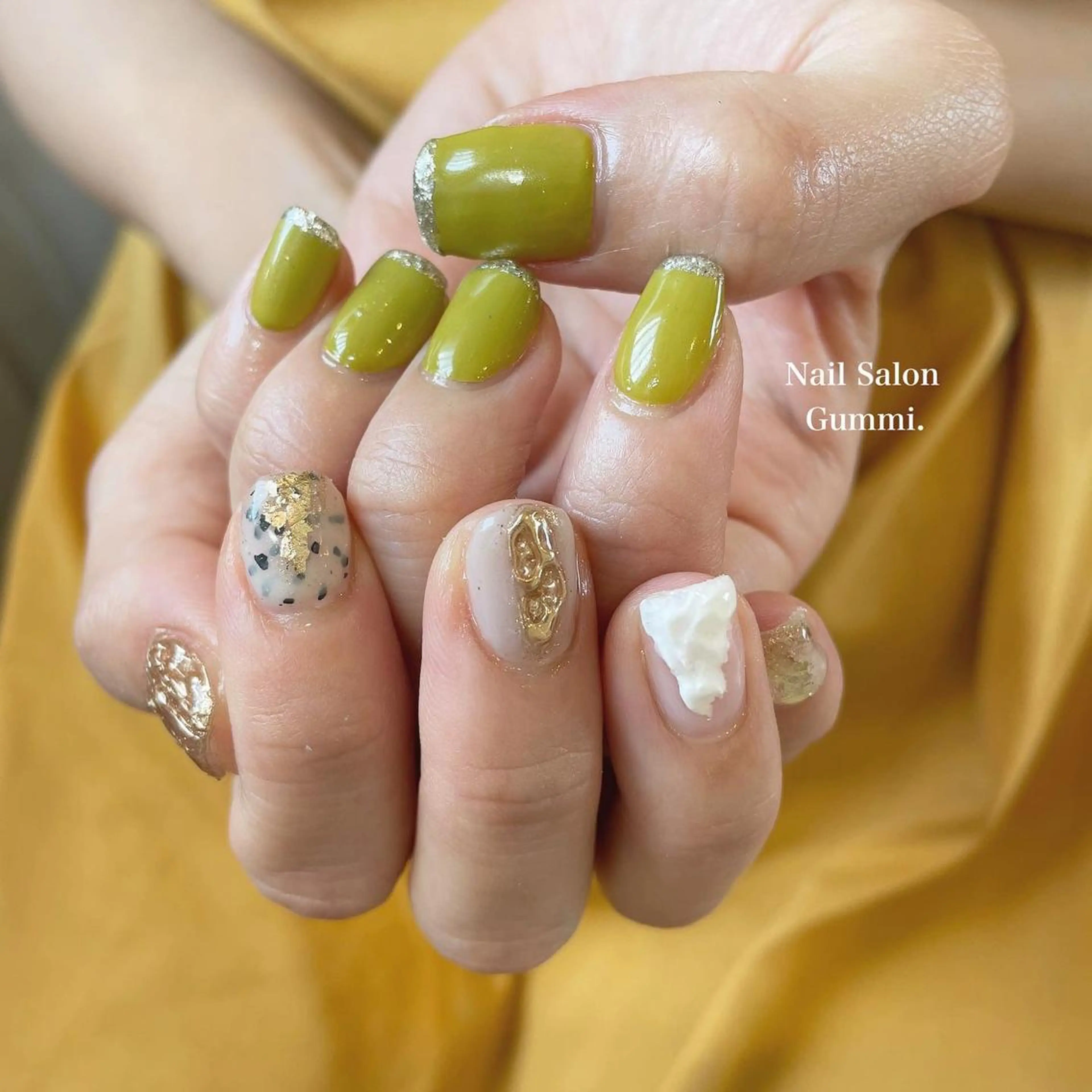 ネイル ピスタチオネイル Nail Salon Gummi.のネイルデザイン