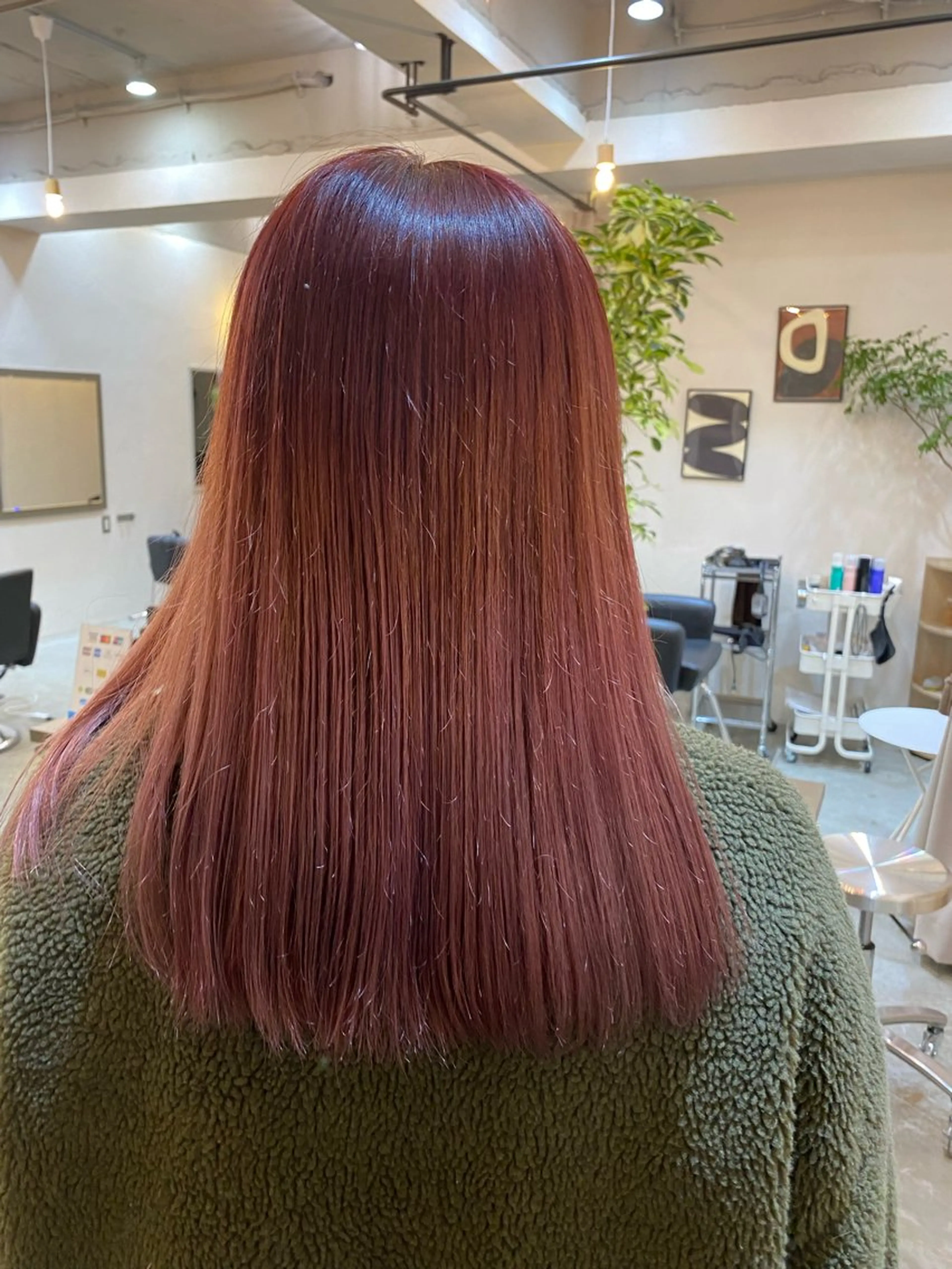 ミディアム カラー 透明感/艶髪/ 石山浩二のヘアスタイル