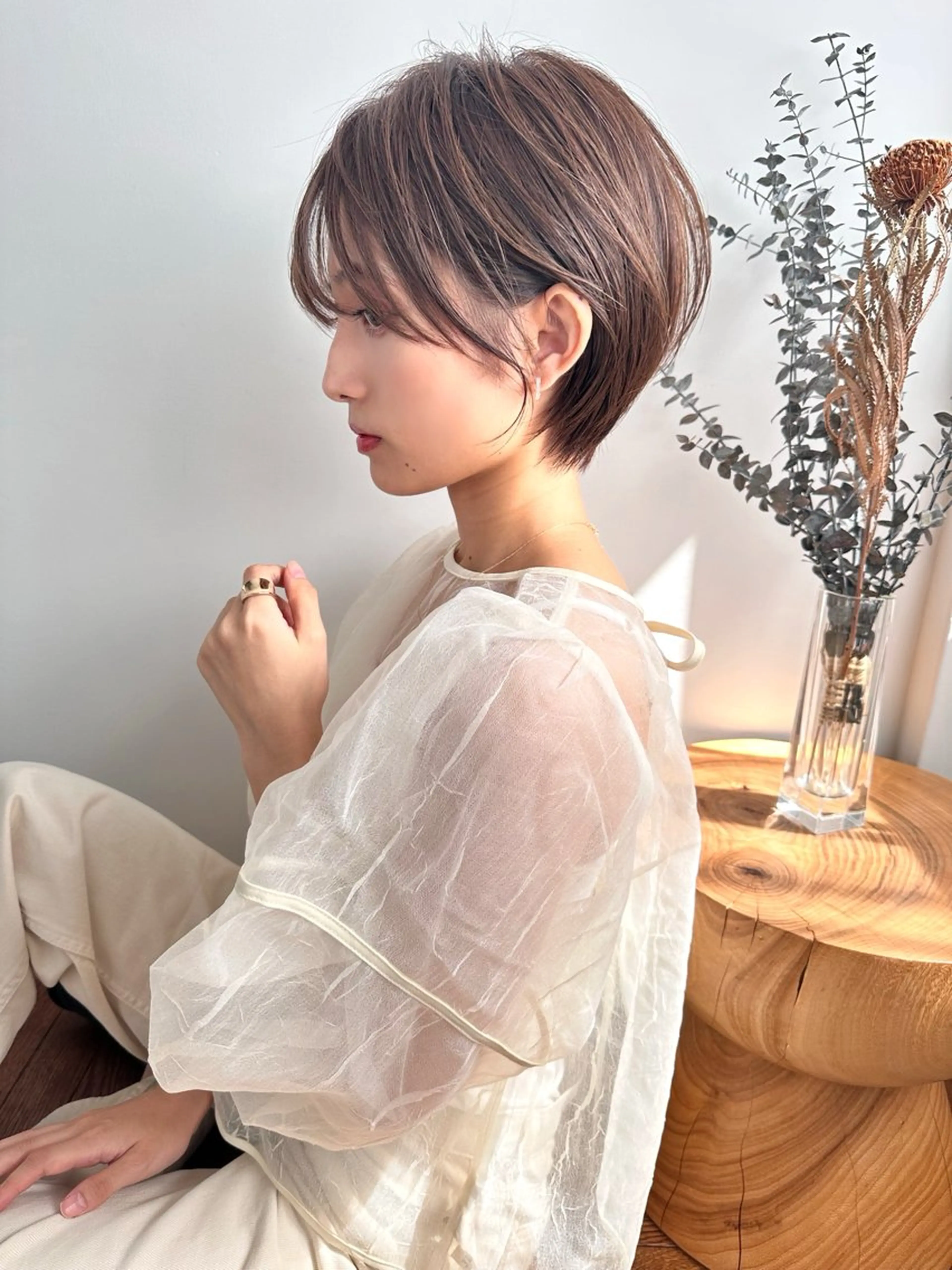 ショート 無料カットモデル/ 丸みショート/たくみのヘアスタイル