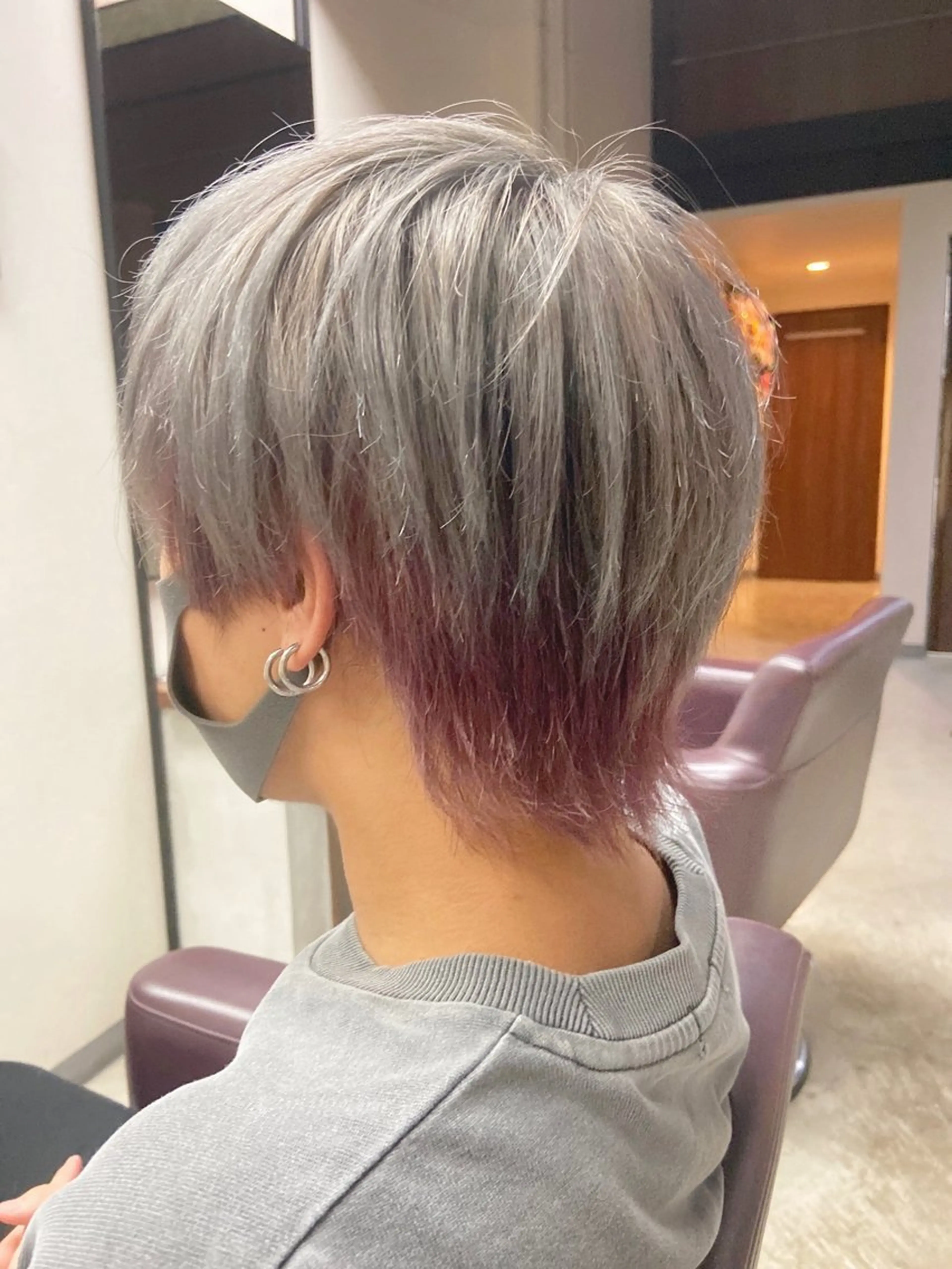 ショート カラー ヘアカラー 千上 結希奈のヘアスタイル