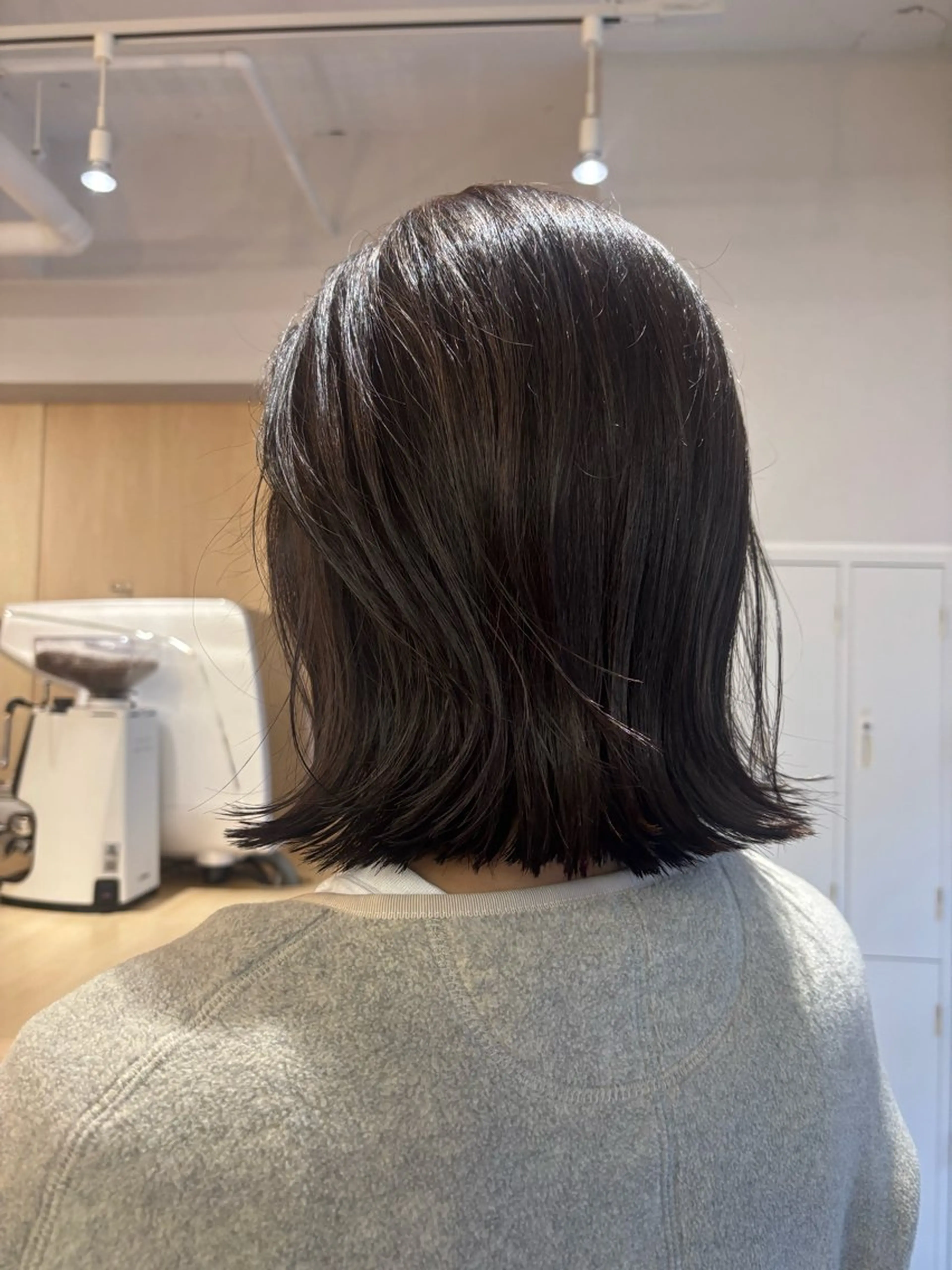 ミディアム カット ヘアカラー トリートメント ボブ/ベージュ /MIYUのヘアスタイル