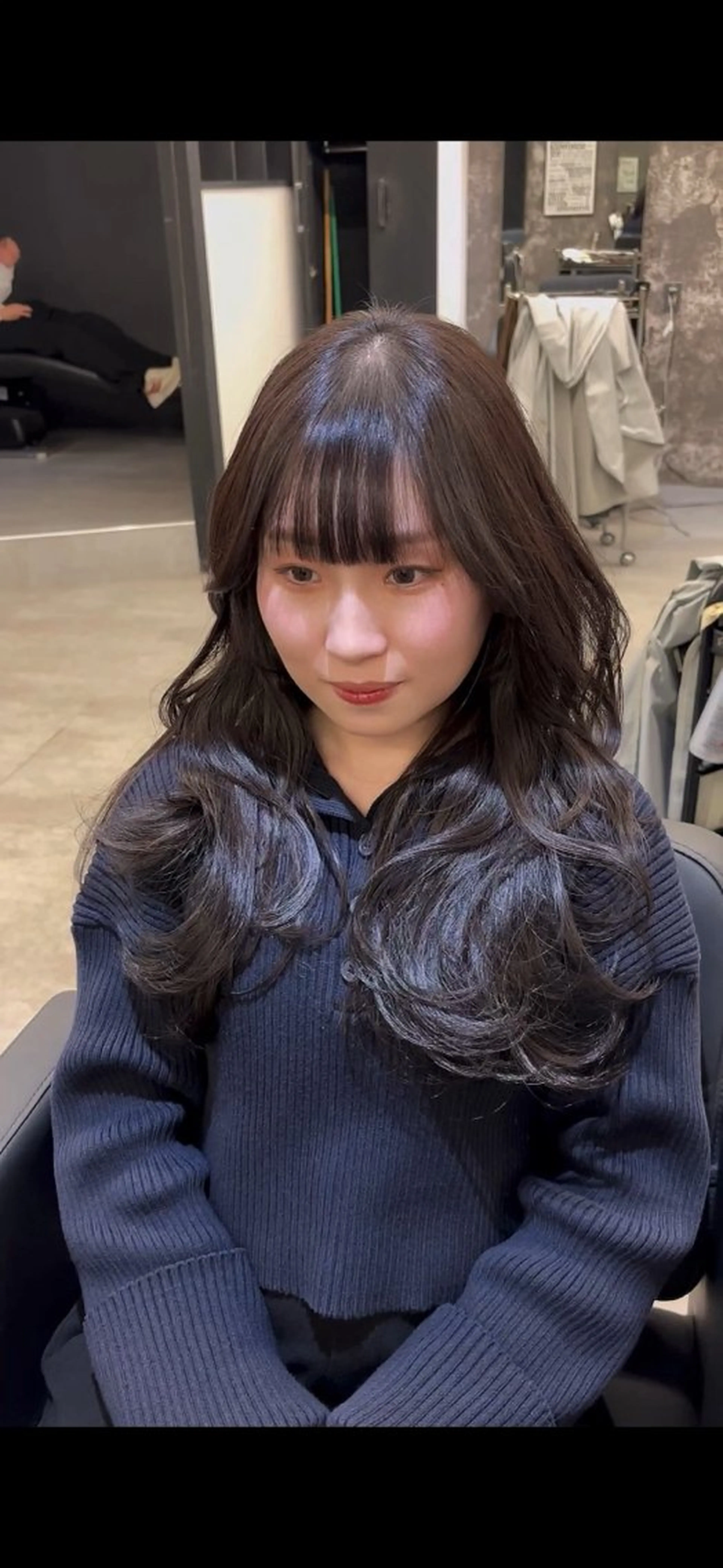 ロング カット ヘアカラー トリートメント レイヤーカット🫧艶 カラー/LILICAのヘアスタイル