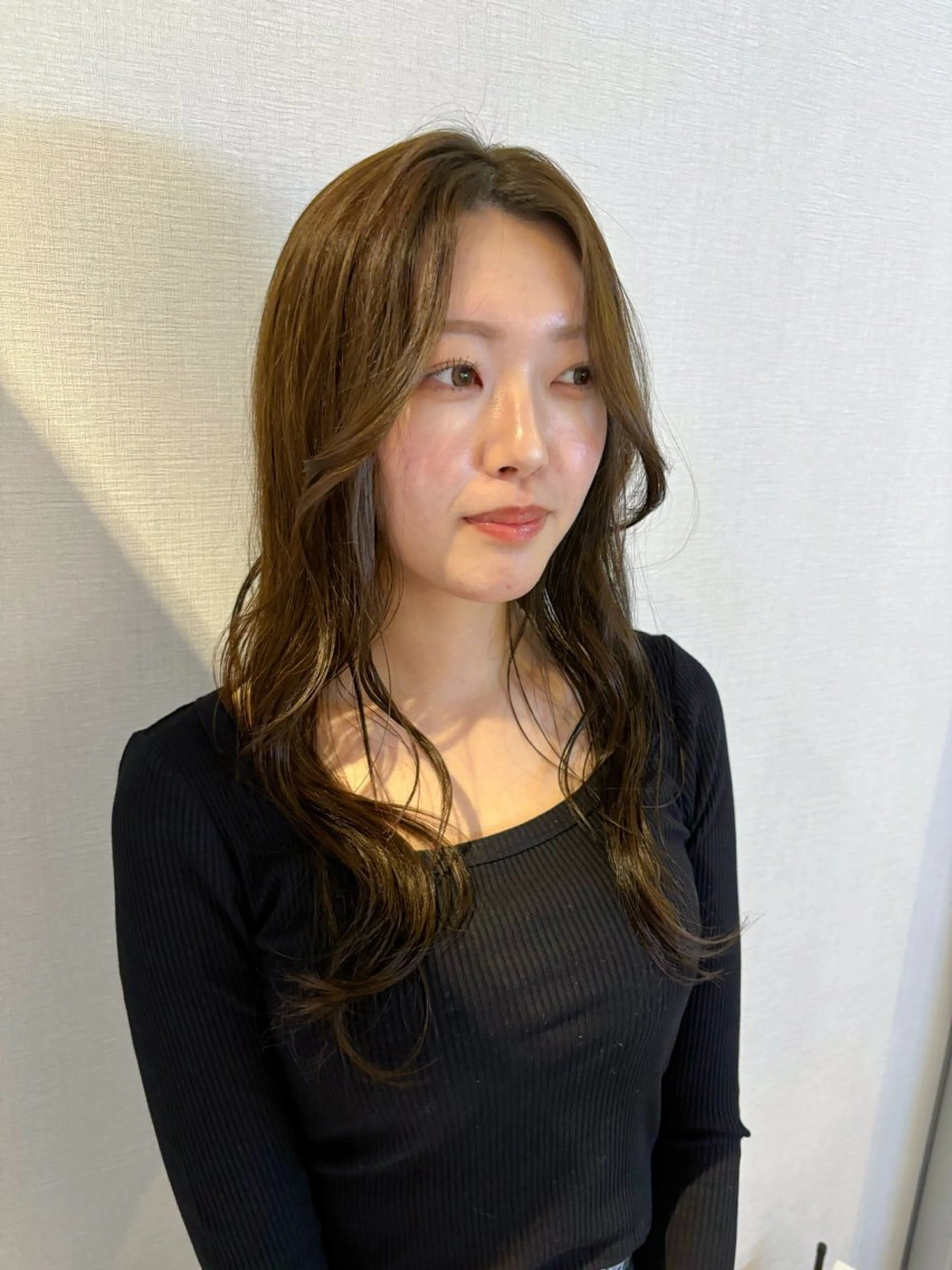 ミディアム カラー ベージュカラー オリーブベージュ [amu]kaho /メンズカット🧃のヘアスタイル