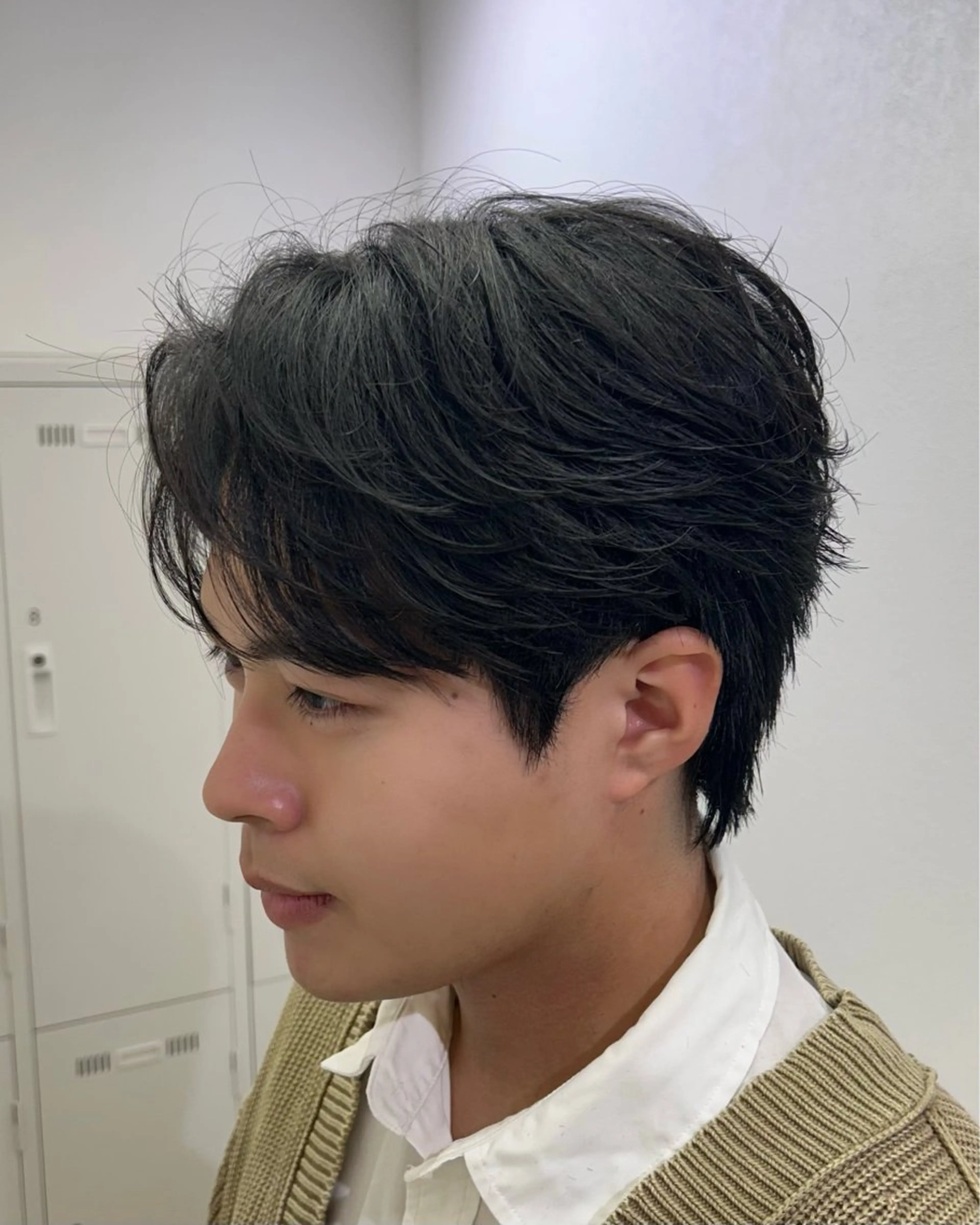 ミディアム パーマ メンズ カット パーマ ♠️メンズ特化／ 社 由樹♠️のヘアスタイル