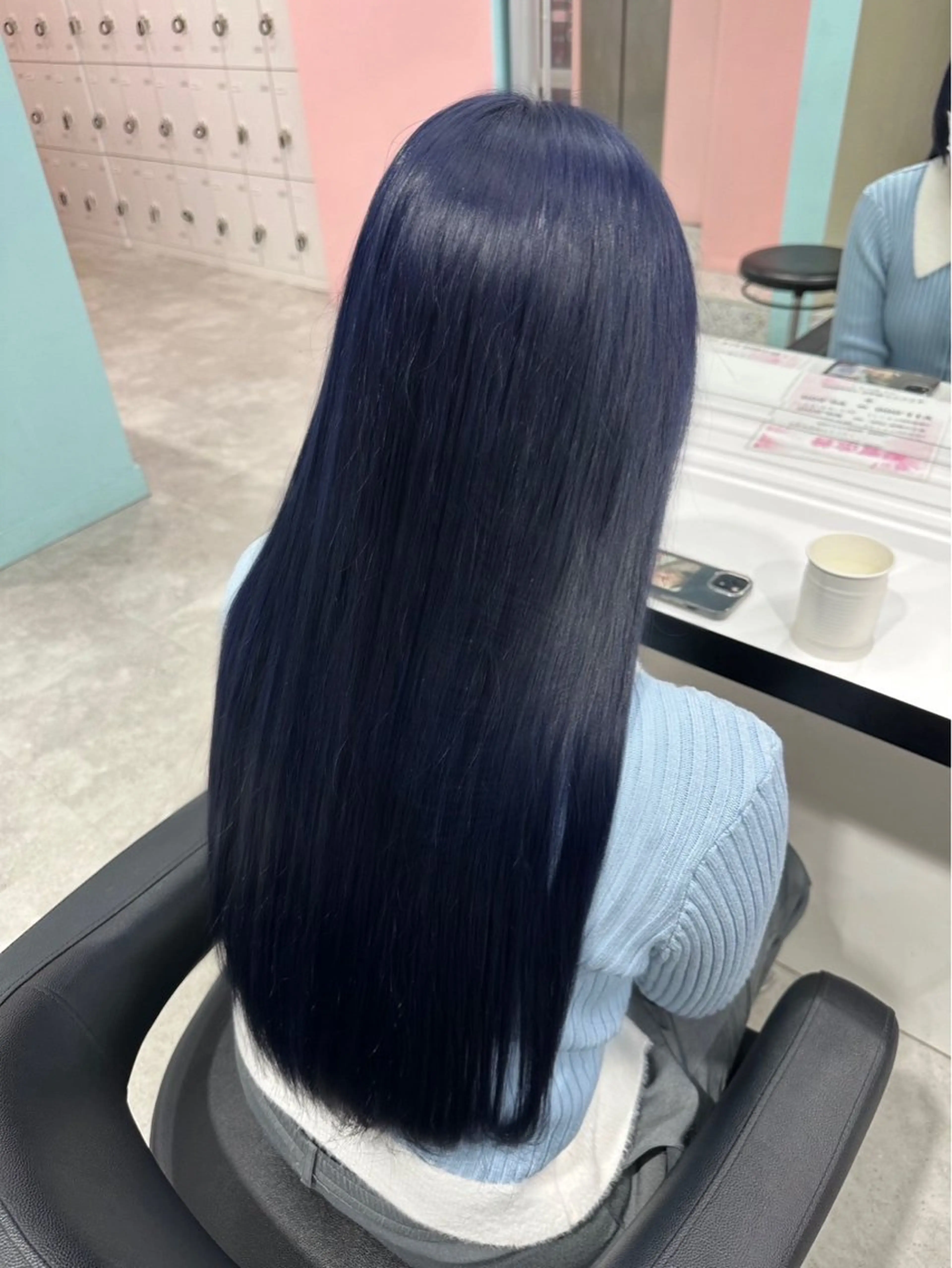 ロング カラー ブリーチ 髪質改善 トリートメント 韓国風艶カラー🪽 yuuna🪽🍨のヘアスタイル
