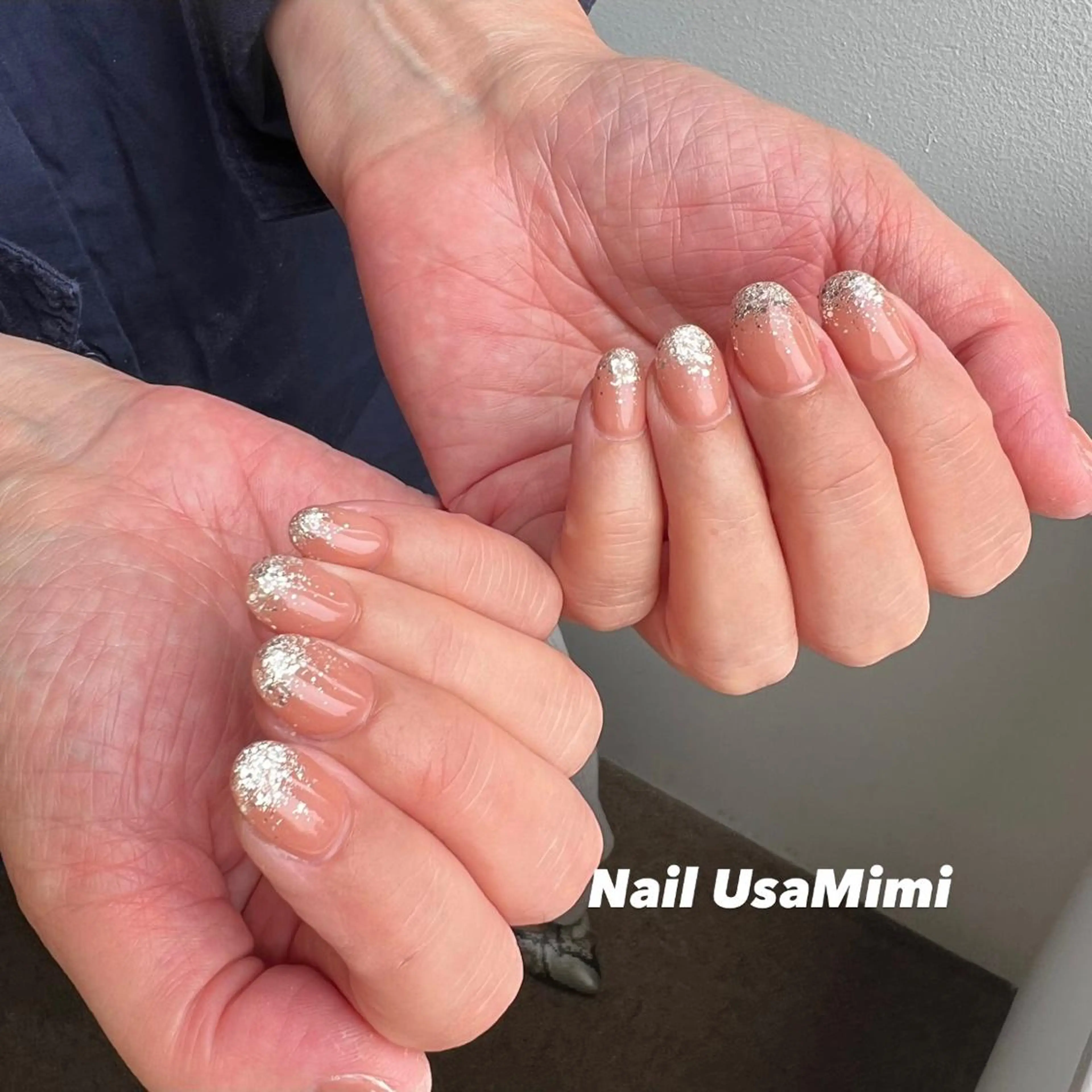 ネイル クリアネイル フットネイル ジェルネイル マグネットネイル 持ち込み 本町ネイルNail UsaMimiのネイルデザイン